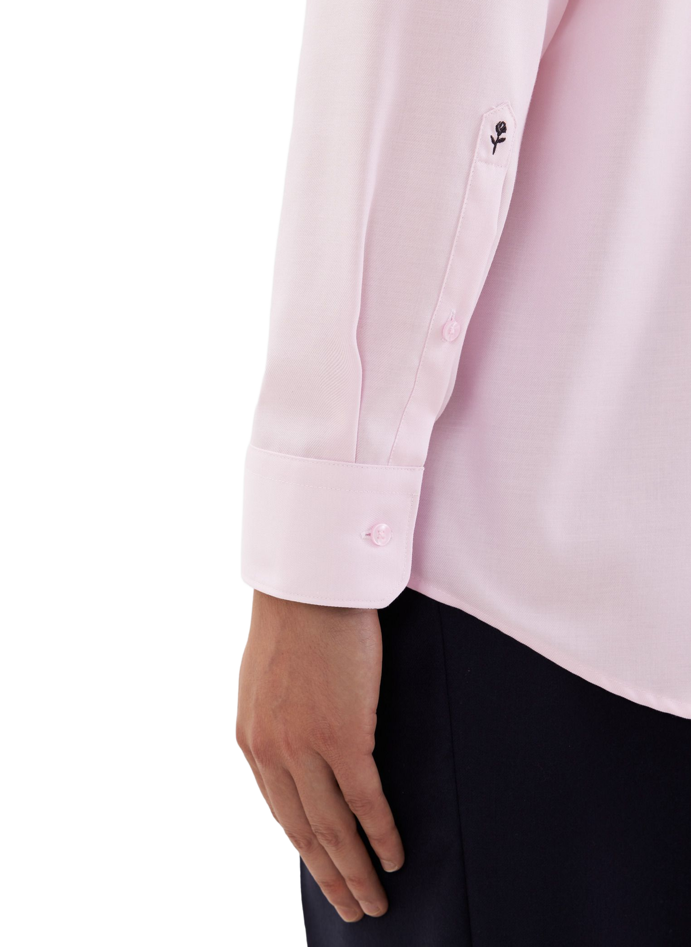 Klassisches Baumwollhemd mit Kragen | Rosa SEIDENSTICKER Herren