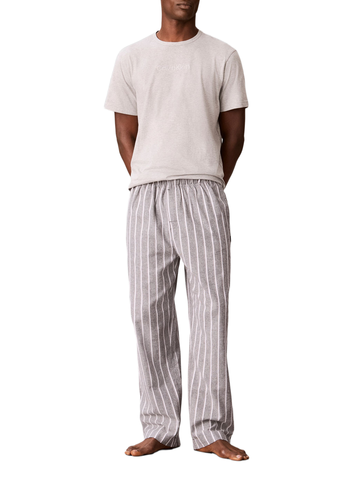 Karierter Pyjamahose aus Baumwolle CALVIN KLEIN Mehrfarbig