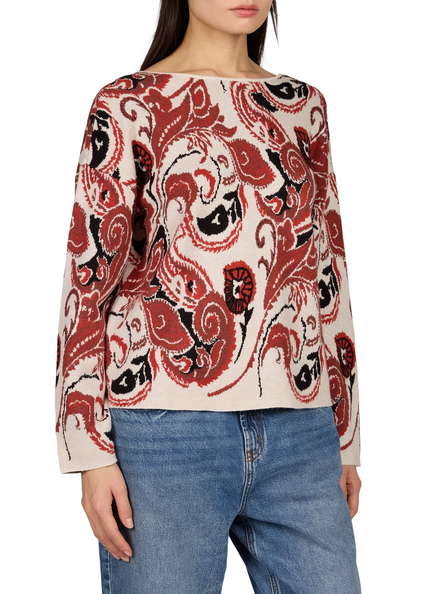 Oversized-Strickpullover VILA Beige