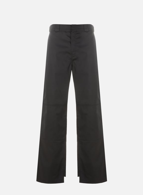 Pantalon chino large Noir by PALM ANGELS PALM ANGELS Pantalon chino large Noir