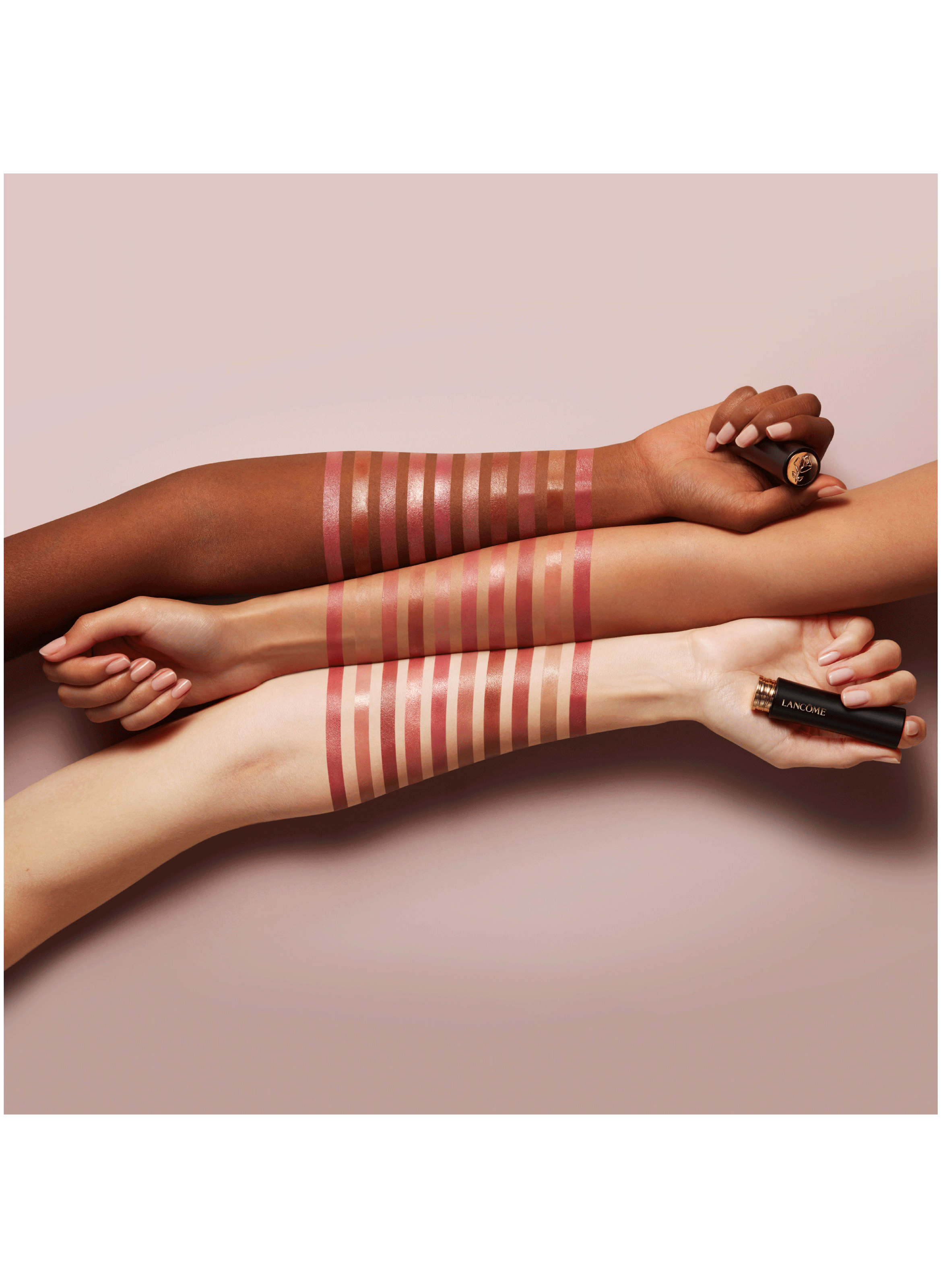 L?Absolu Rouge satin lipstick with long-lasting moisture and comfort LANCÔME 06 rose nu