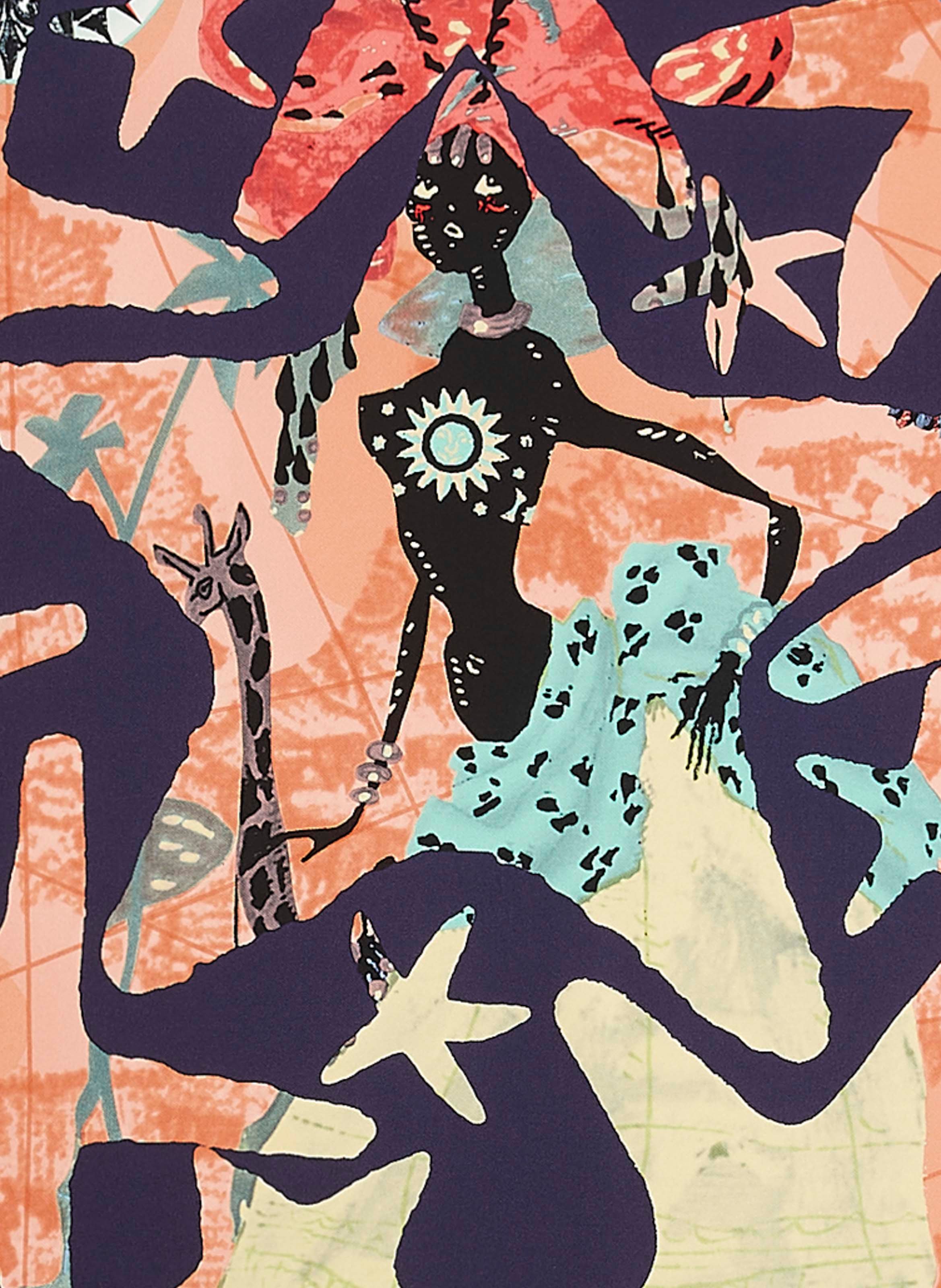 Carré de soie Nuit d'Afrique