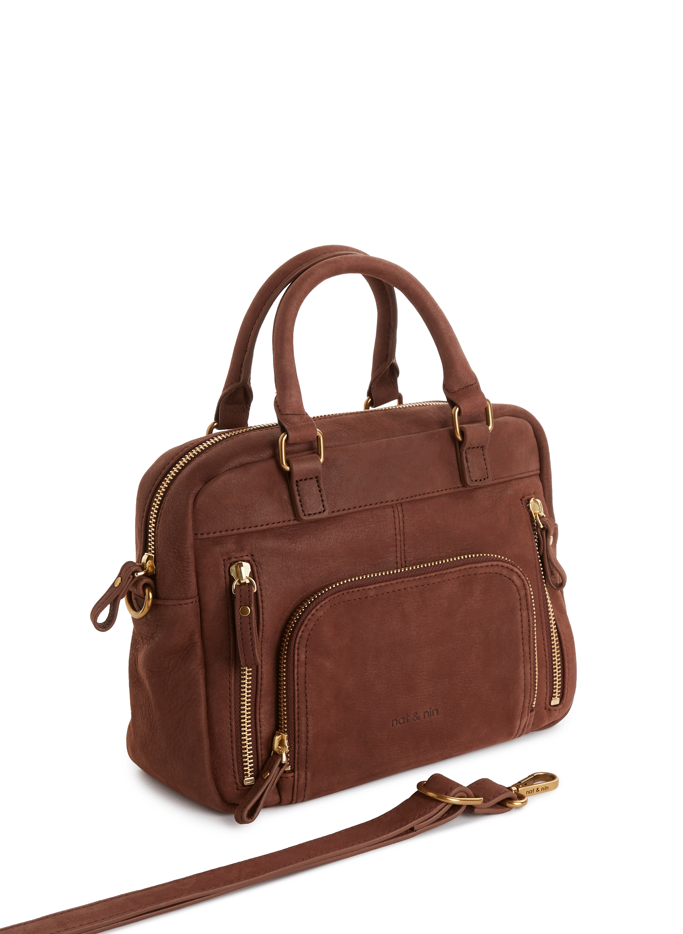 Sac à main en cuir suédé