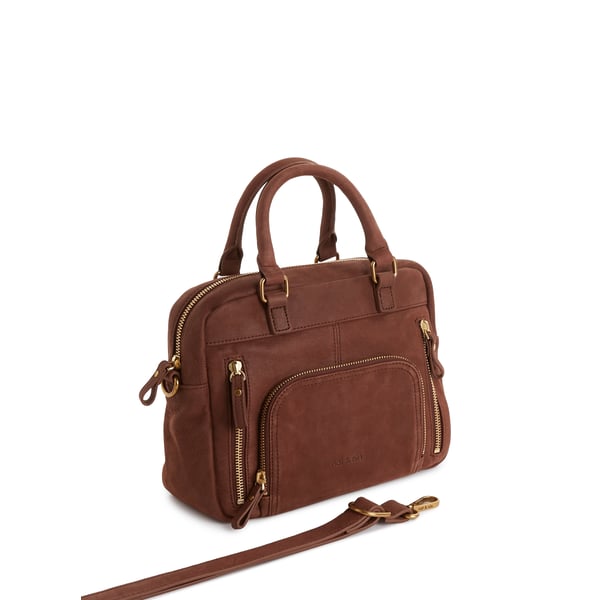 Sac à main en cuir suédé