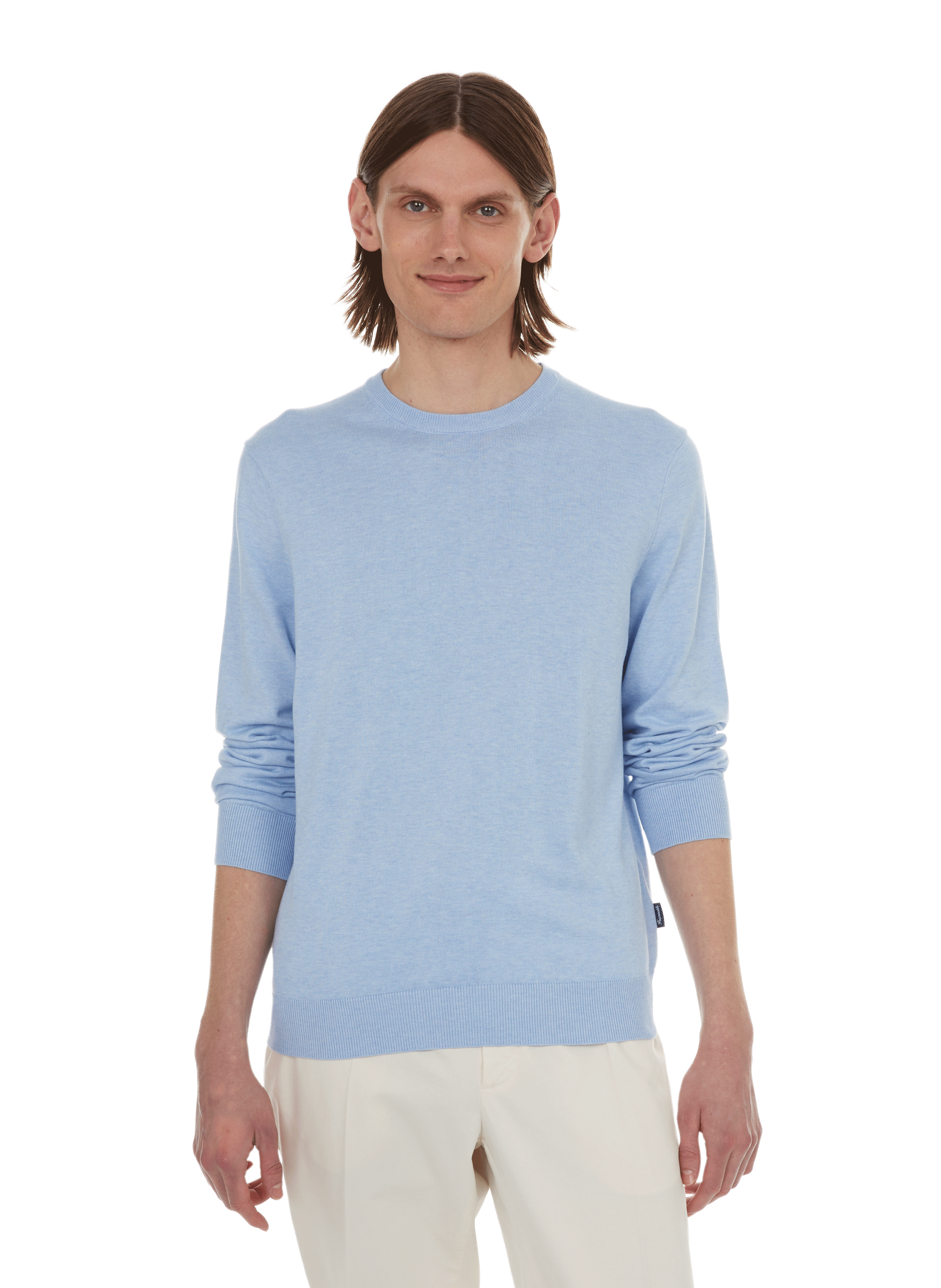 FACONNABLE Cotton and linen jumper Blue