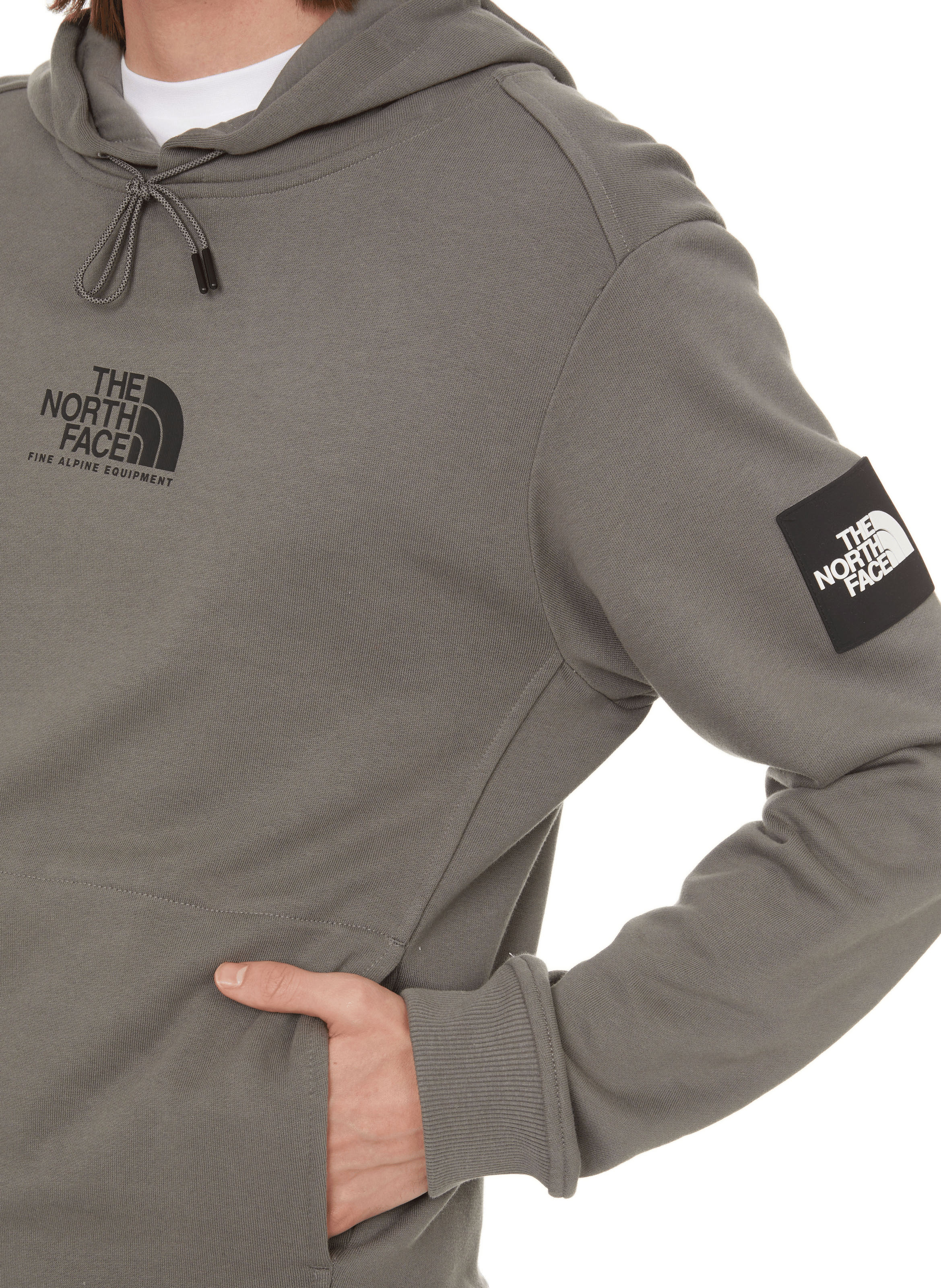 Cotton hoodie THE NORTH FACE Grey