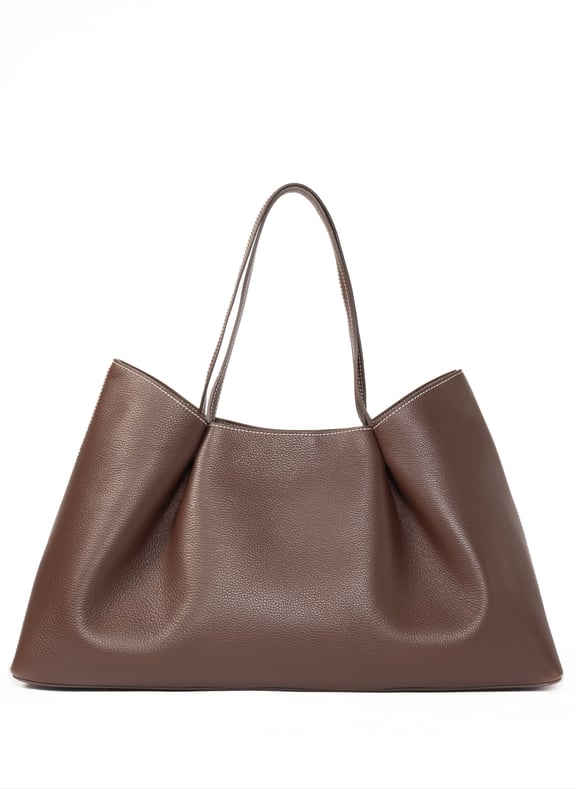 Sac cabas dimple en cuir Marron by ELLEME ELLEME Sac cabas dimple en cuir Marron
