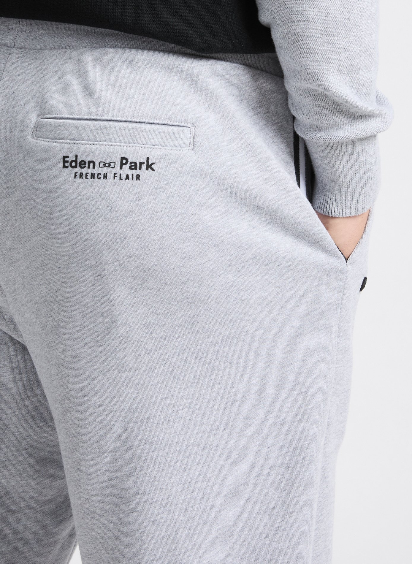 Pantalon de jogging en coton  EDEN PARK Gris