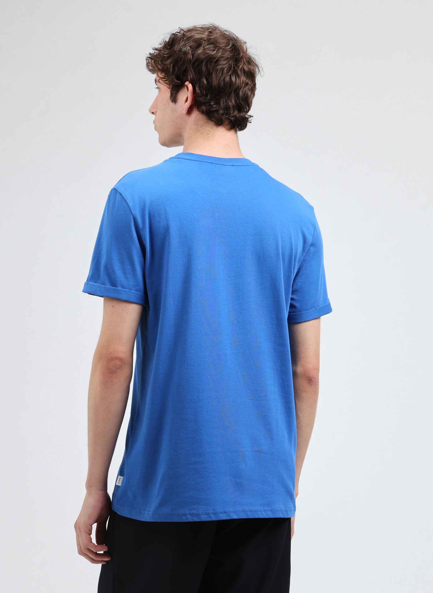 T-shirt brodé en coton LES DEUX Bleu