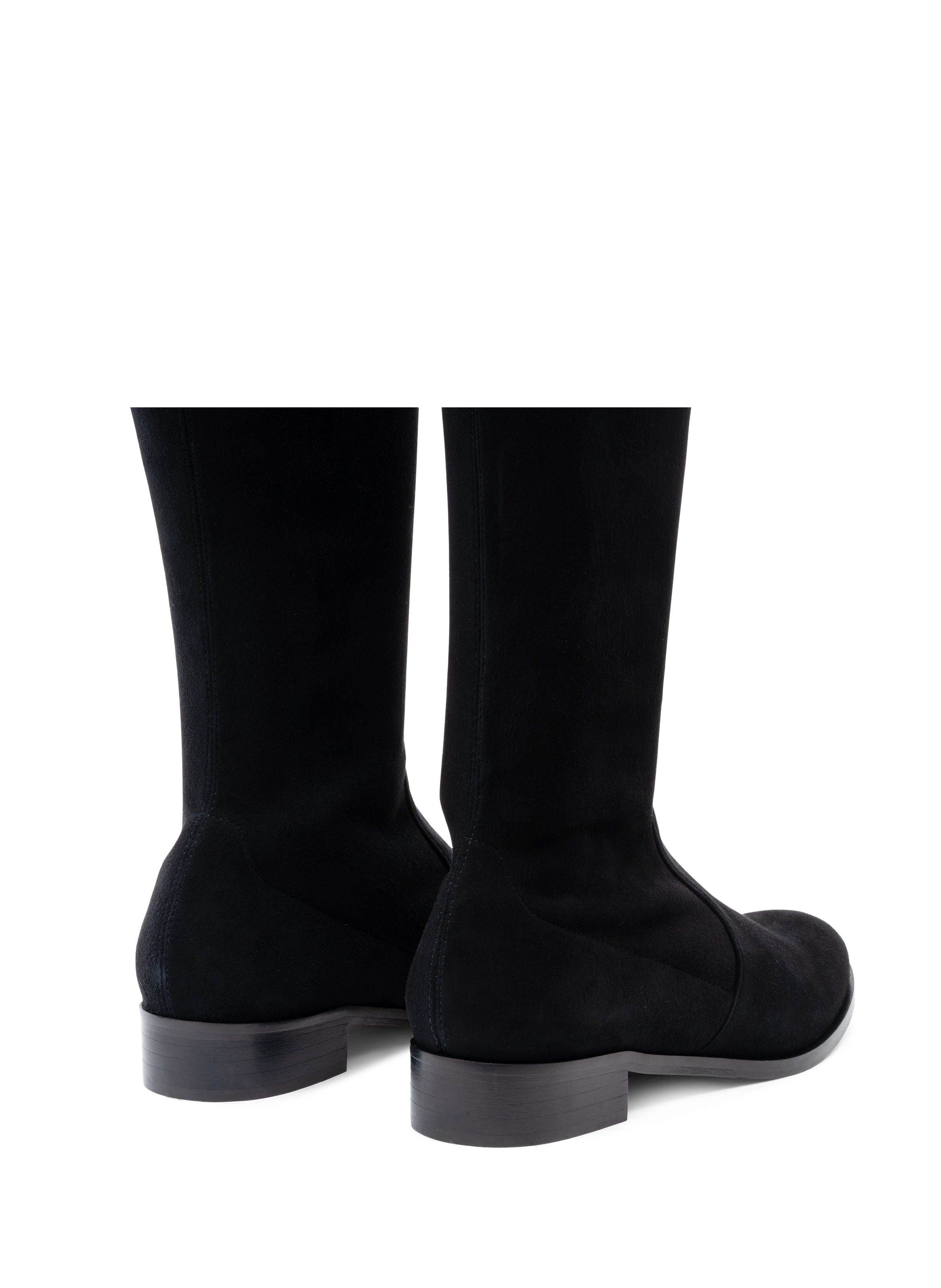 CUISSARDES GLORIA EN VELOURS STRETCH PARALLELE Noir