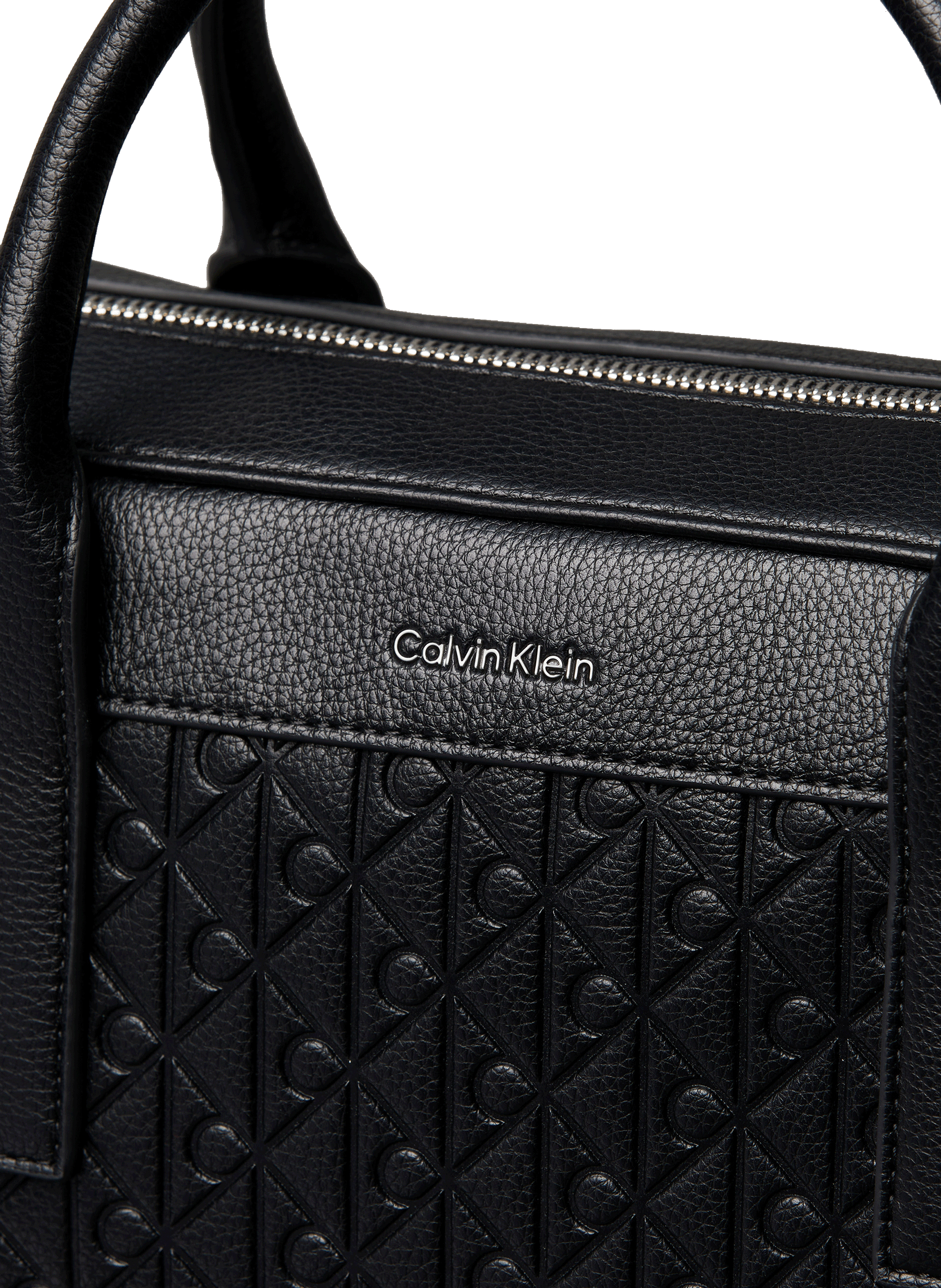 Porte-documents craquelé CALVIN KLEIN Noir