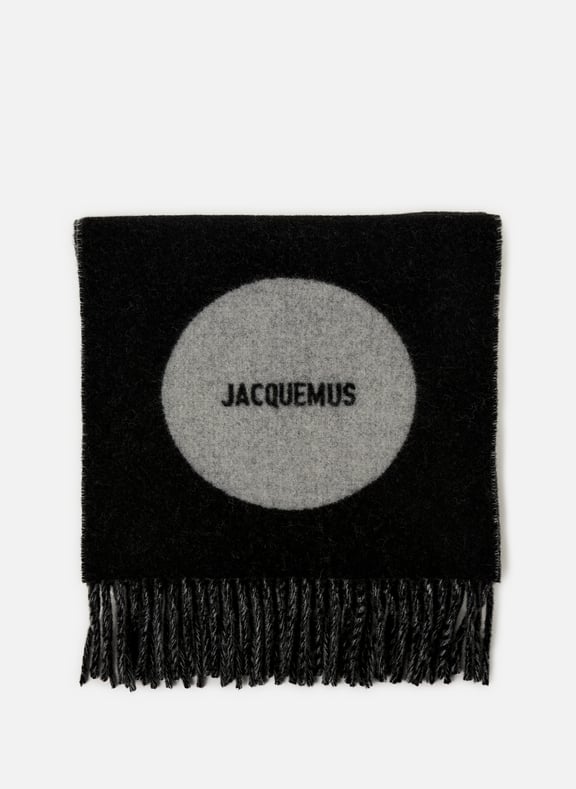 L'écharpe Rond Carré Noir by JACQUEMUS JACQUEMUS L'écharpe Rond Carré Noir