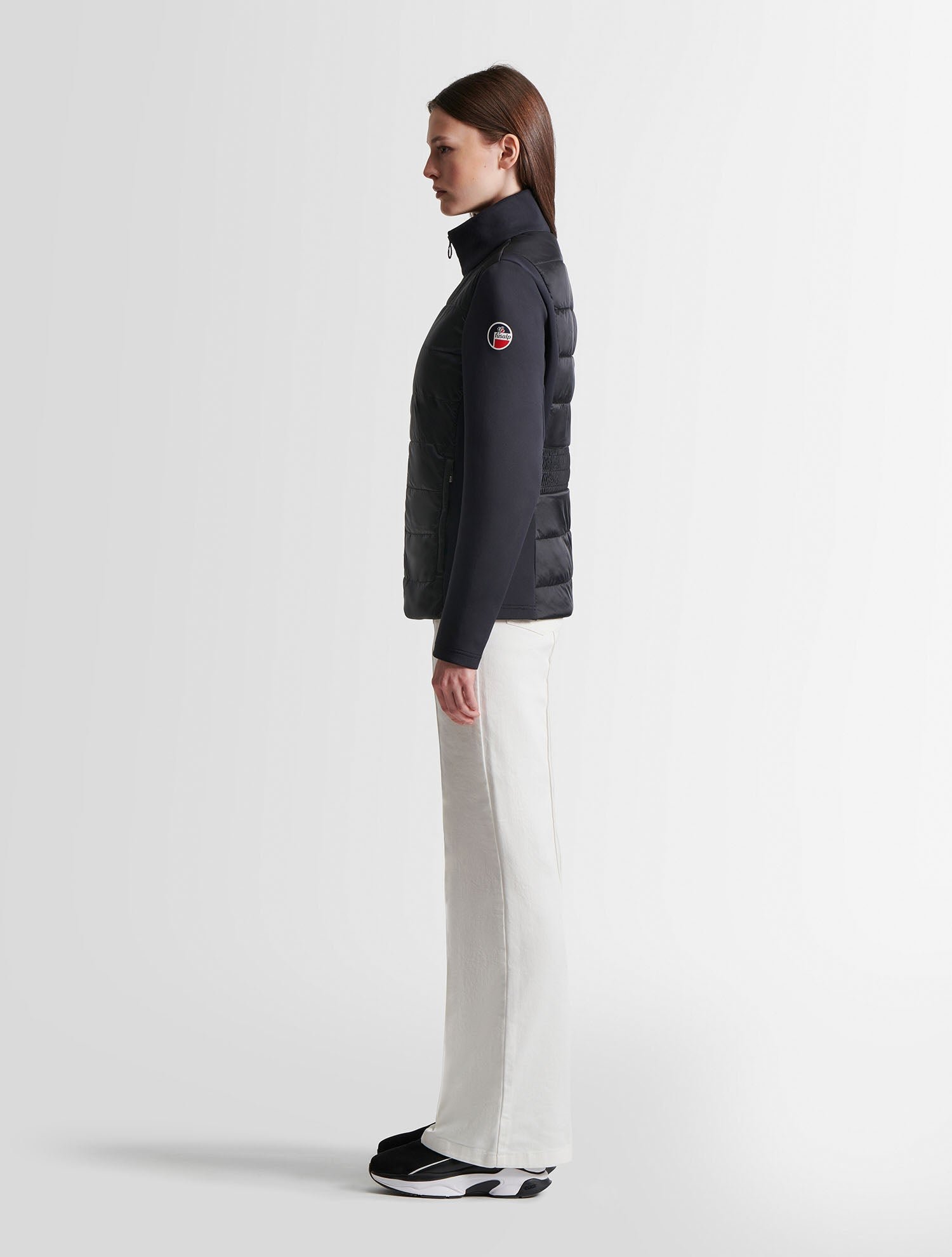 Veste linn col montant coupe regular FUSALP Noir