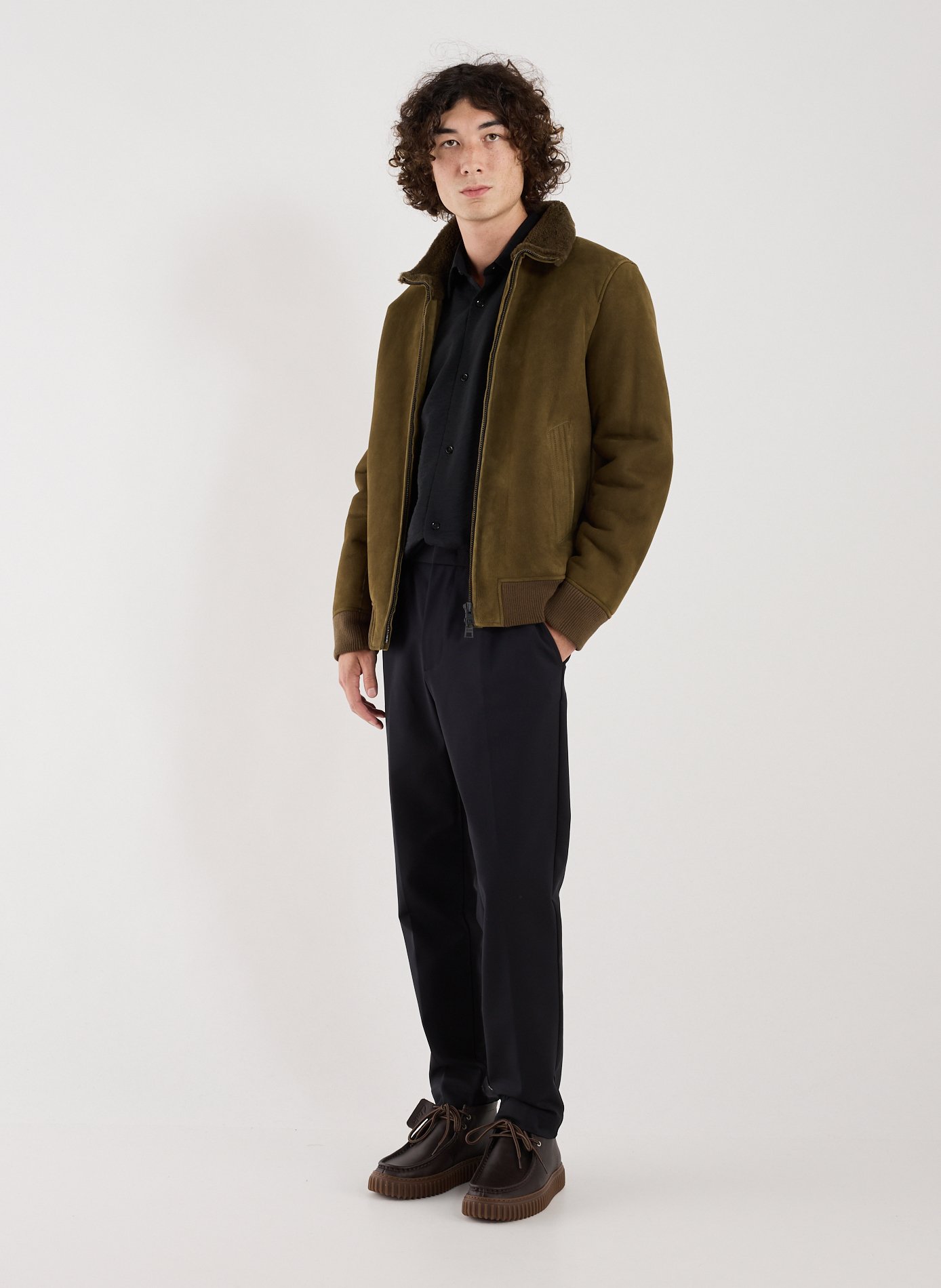 Blouson en daim Shearling CLOSED Vert