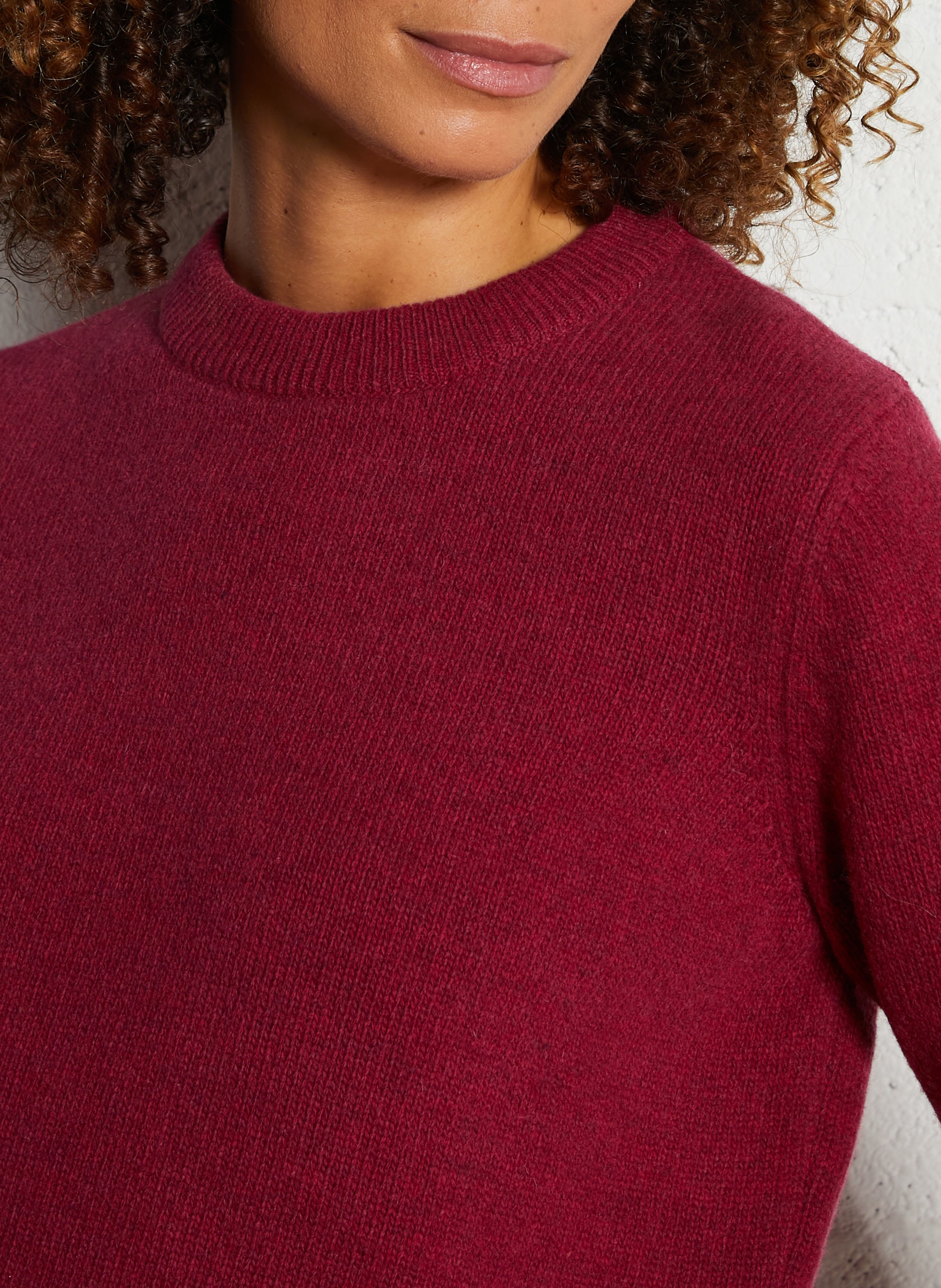 Pull droite col rond en laine mélangée heritage ARMOR-LUX Rouge