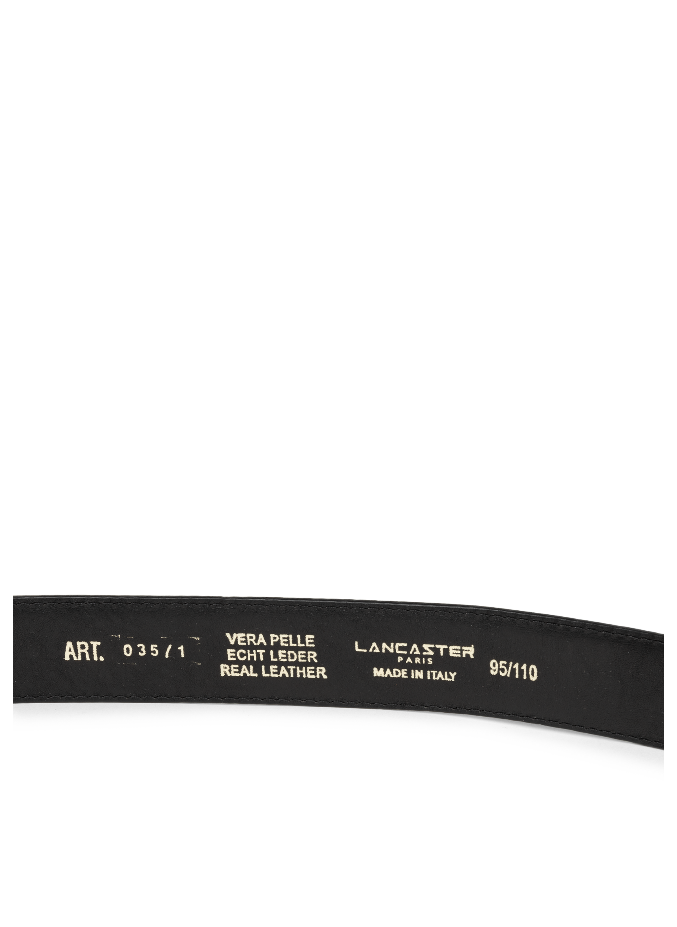 Belt - Ceinture Soft Homme LANCASTER Black