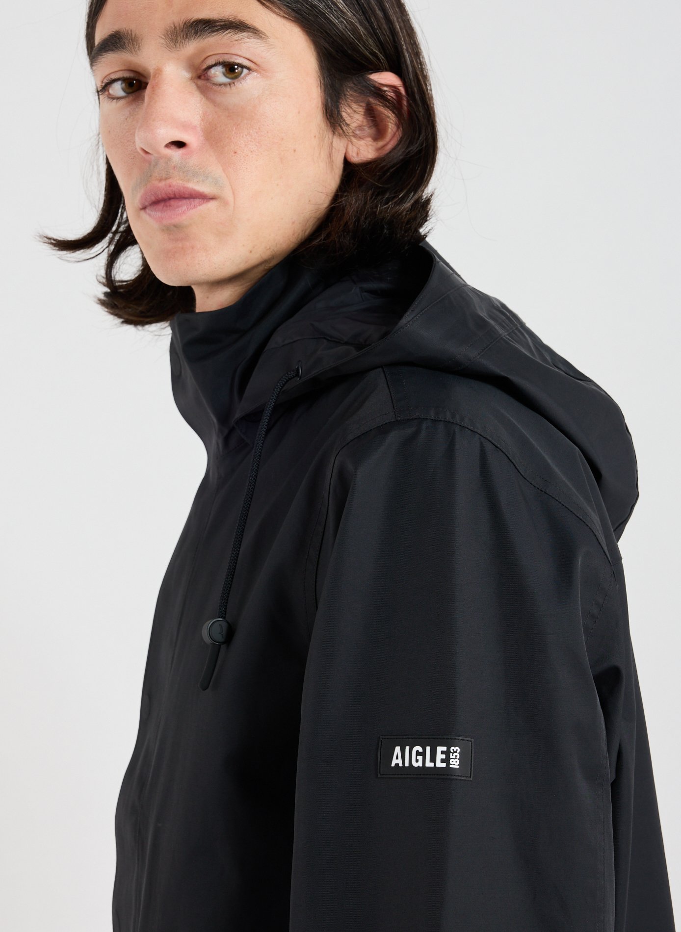 Parka imperméable T-kit  AIGLE Noir