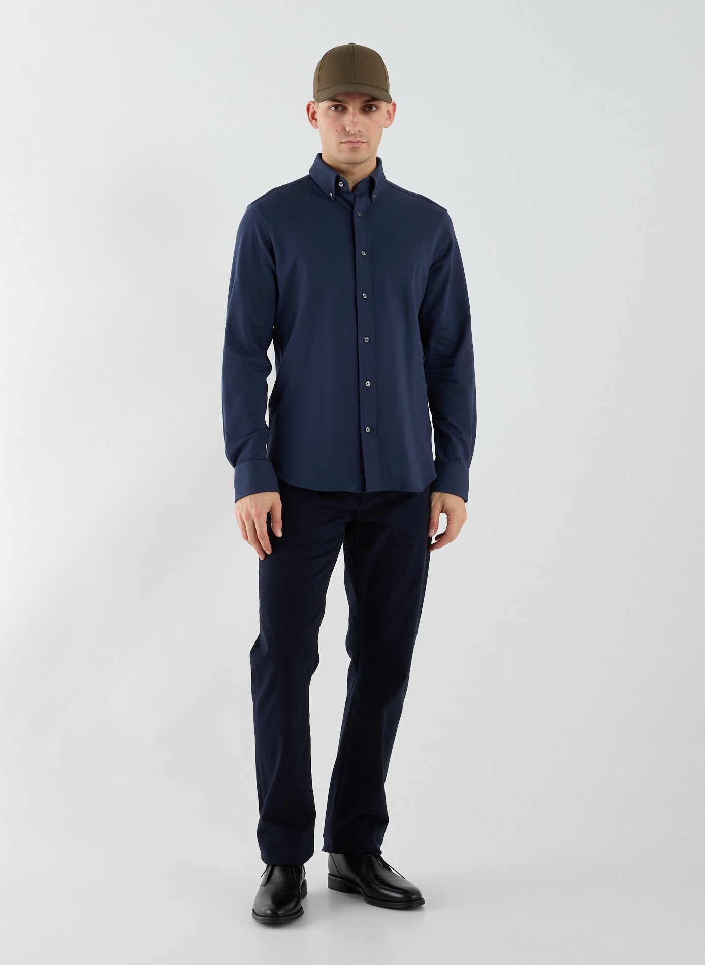 Regular shirt in blended cotton GANT Blue