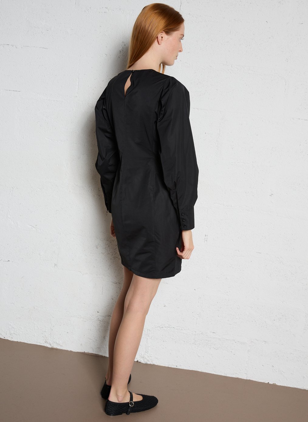 Robe courte col rond IKKS Noir