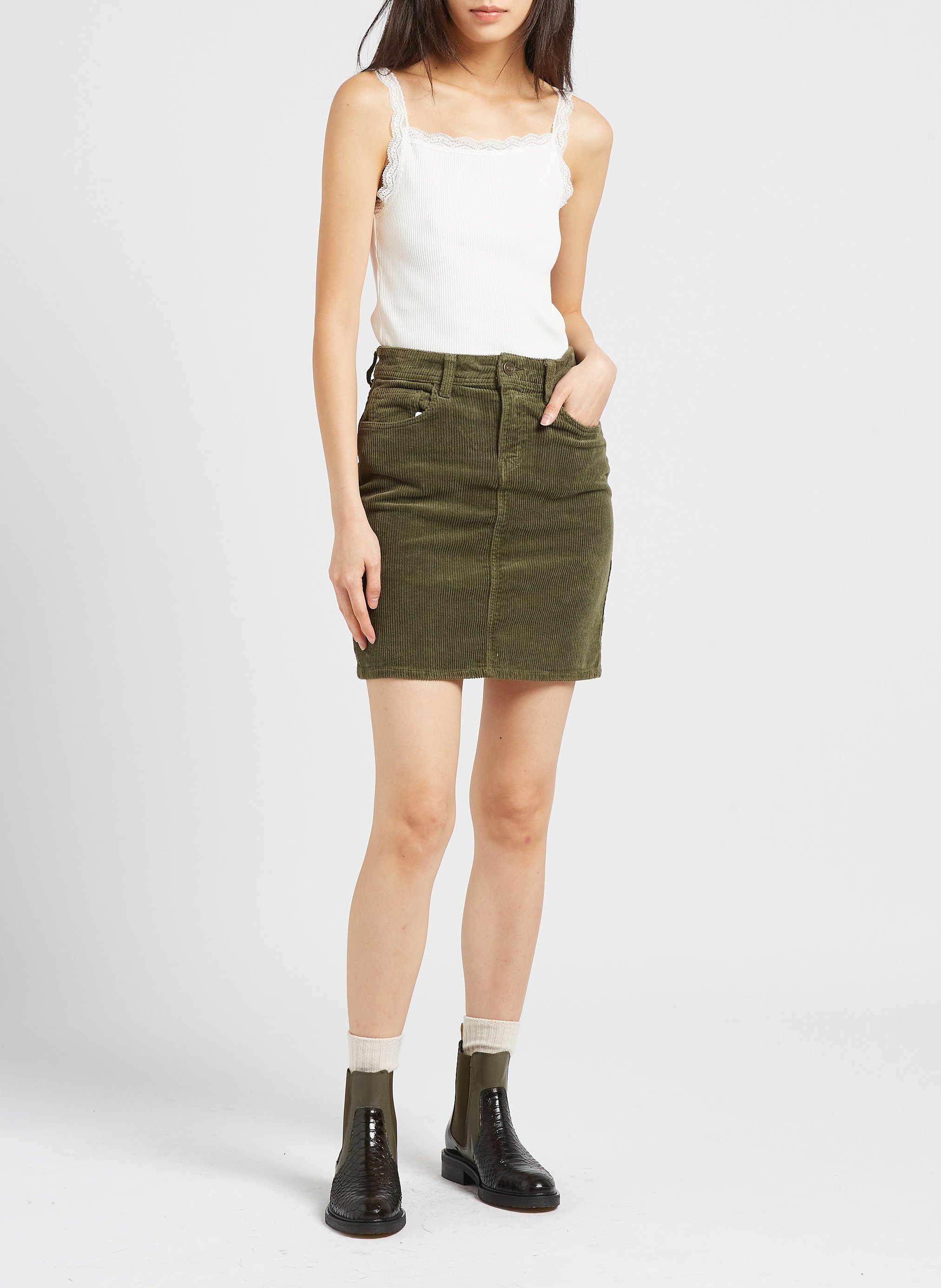 Débardeur col carré en coton perry MAISON 123 Blanc