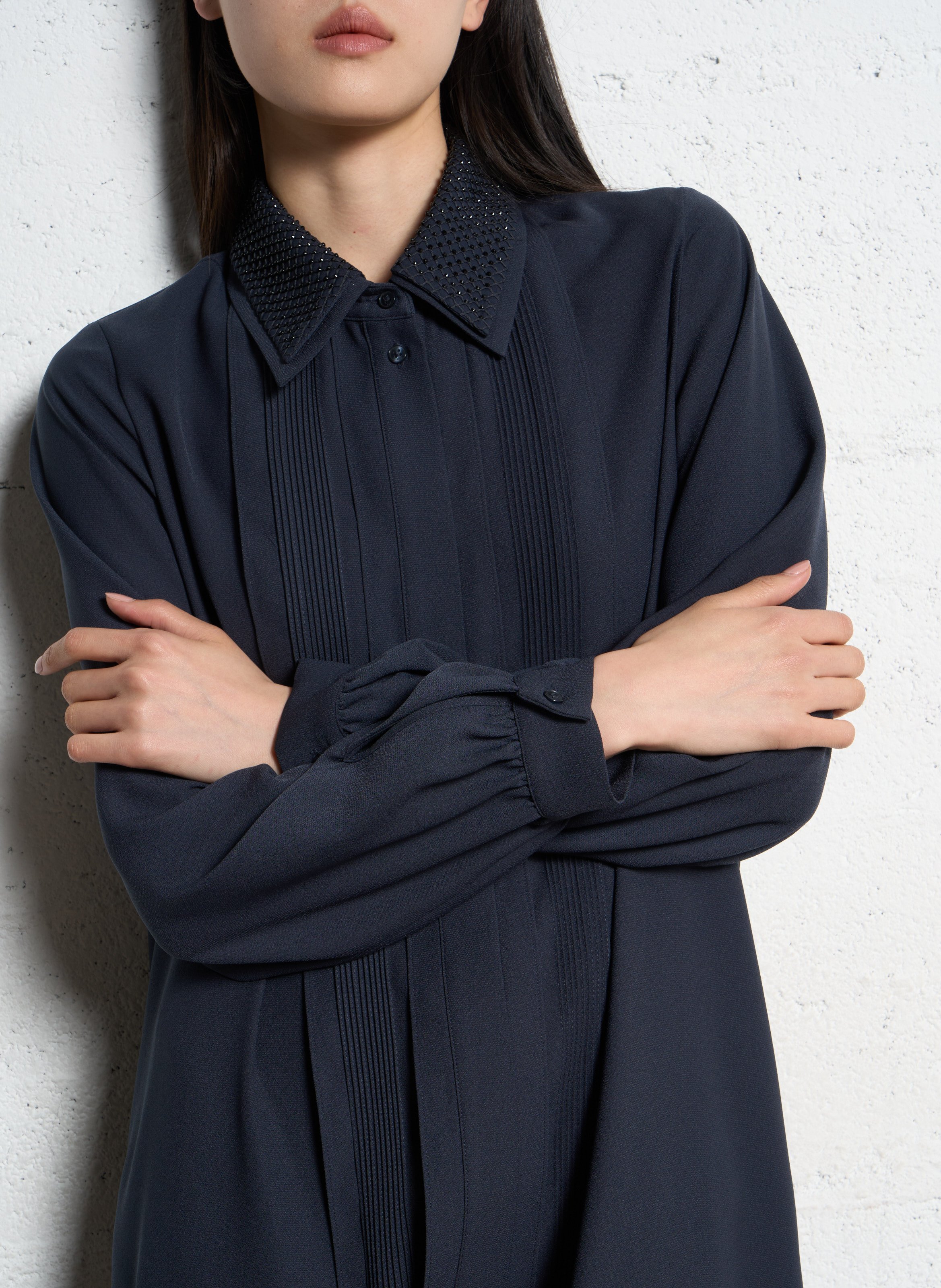 Robe midi oversize IKKS Bleu