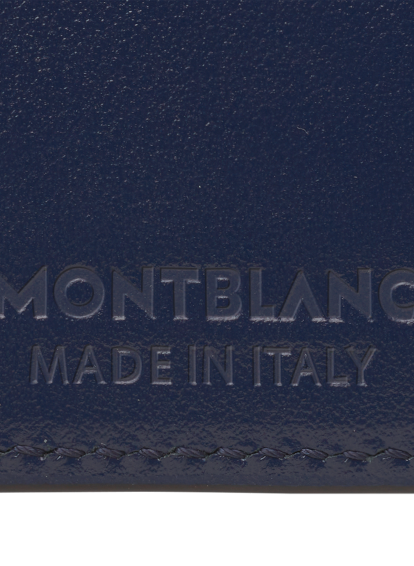 Smooth leather wallet MONTBLANC Blue