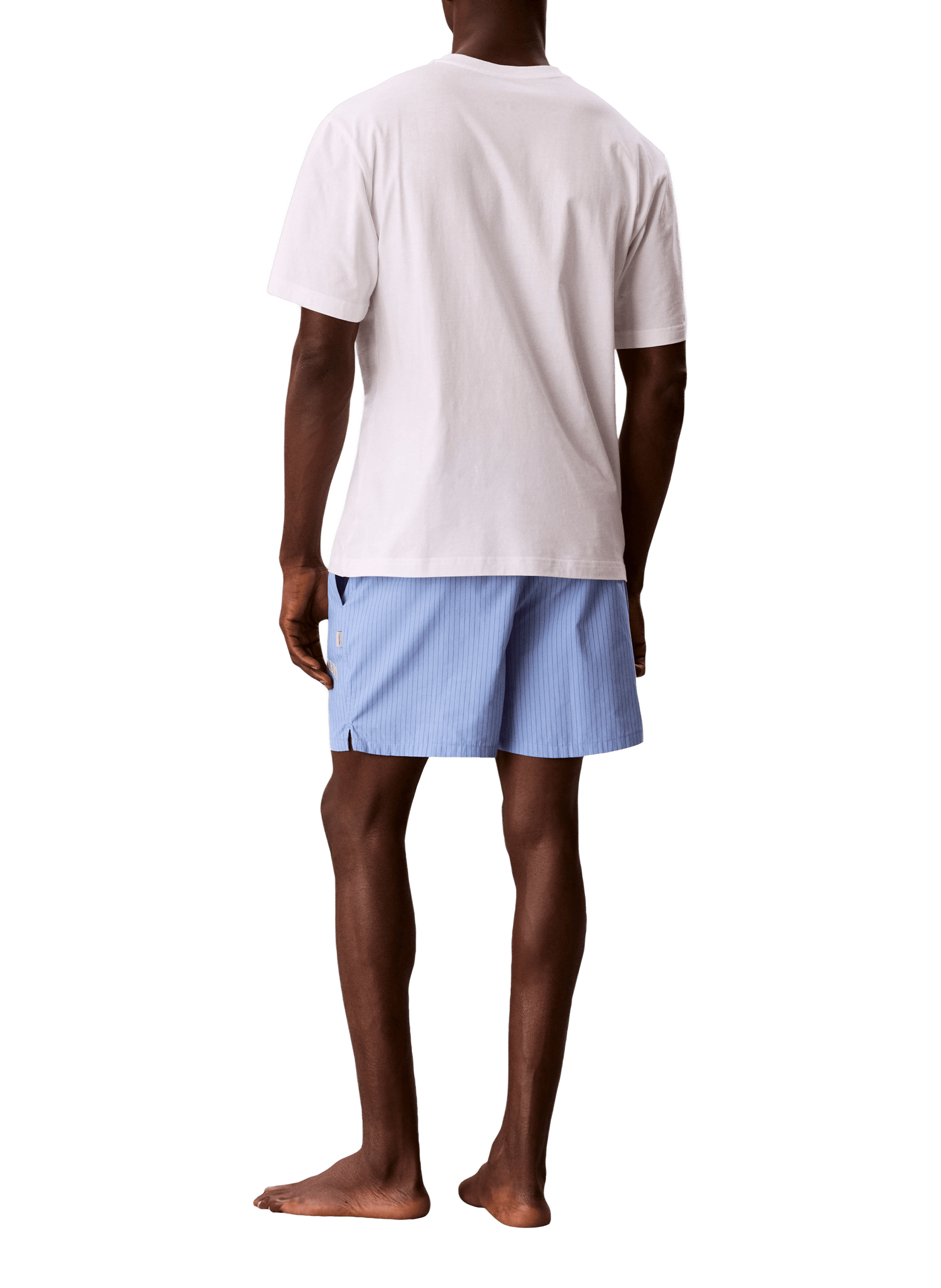 Striped cotton shorts CALVIN KLEIN White