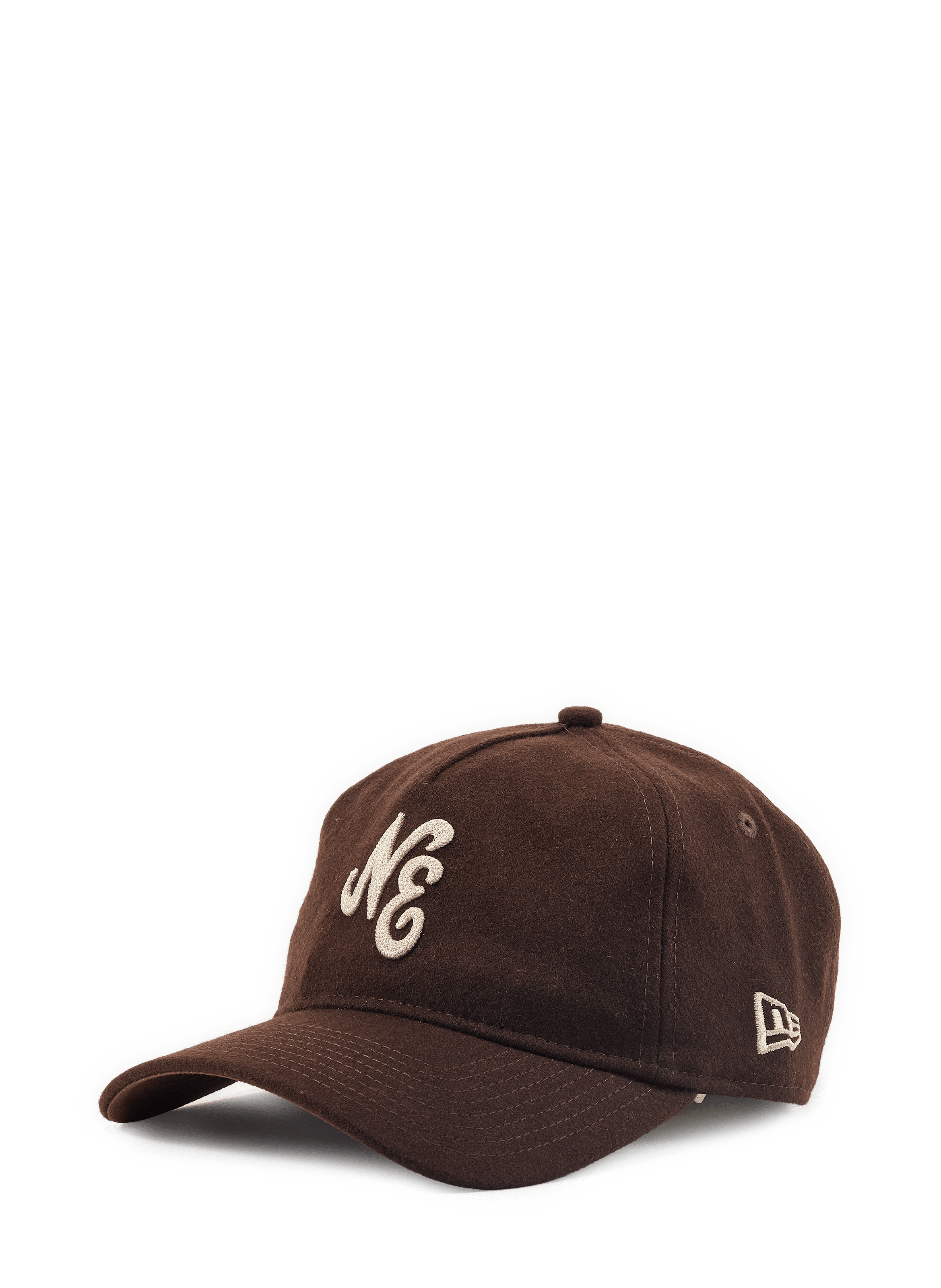 Casquette logo en laine mélangé NEW ERA Marron