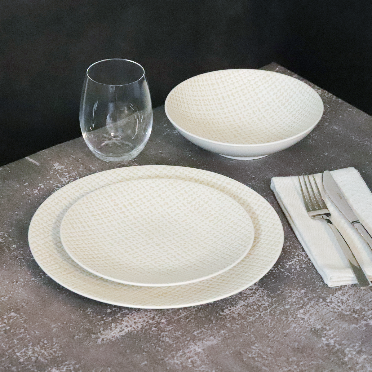 Tweed - service 18 pièces MEDARD DE NOBLAT Beige
