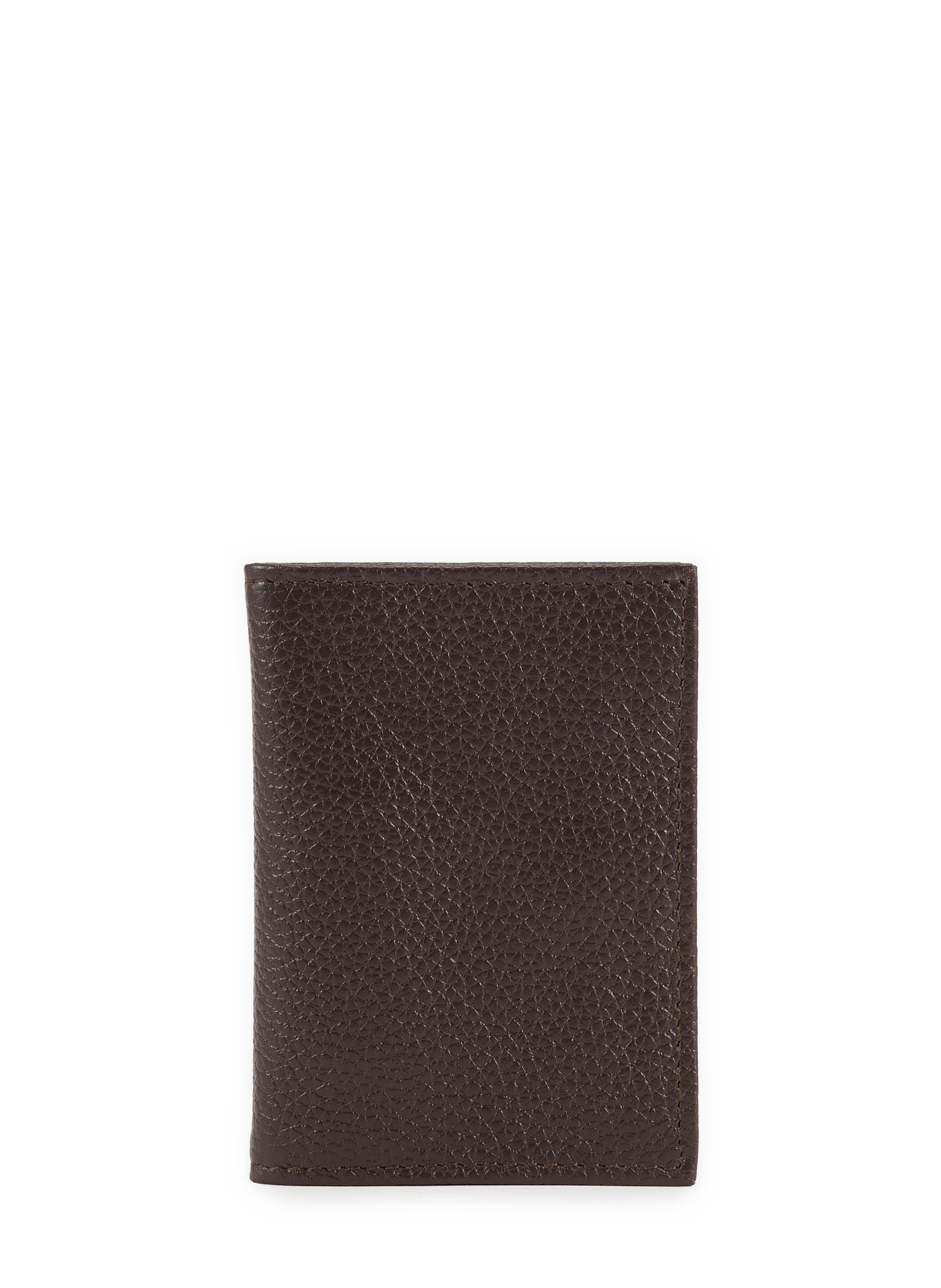 Three-fold leather card holder SAISON 1865 Brown