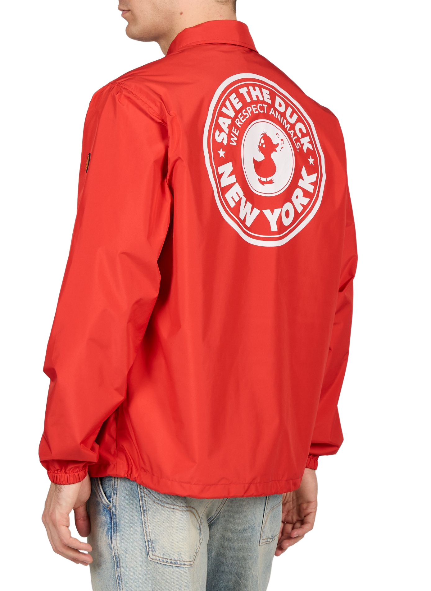 Parka Leni con logo SAVE THE DUCK Rosso