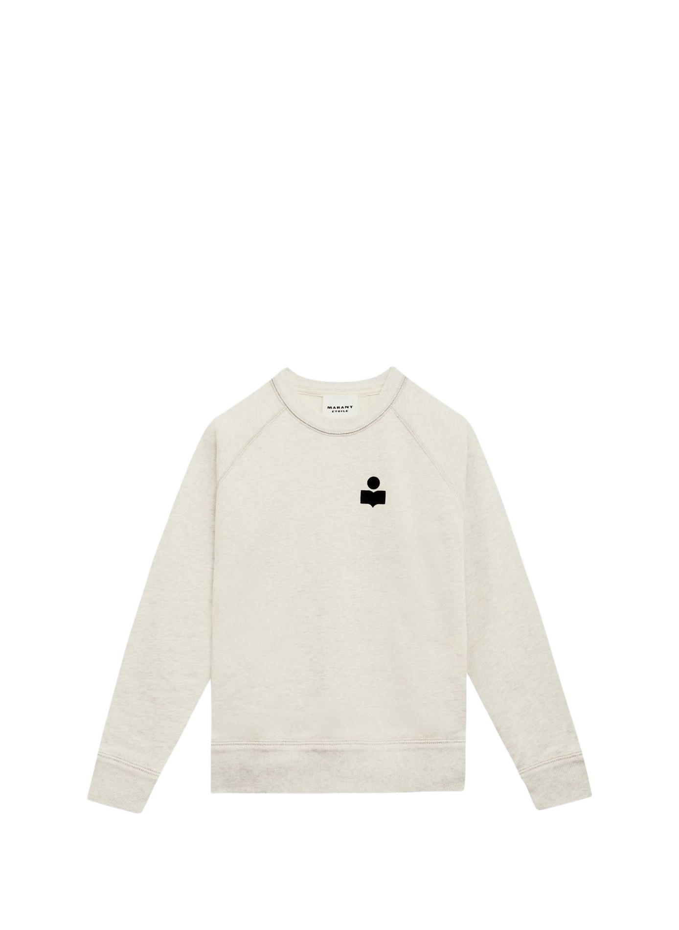 Sweatshirt with cotton logo ISABEL MARANT White