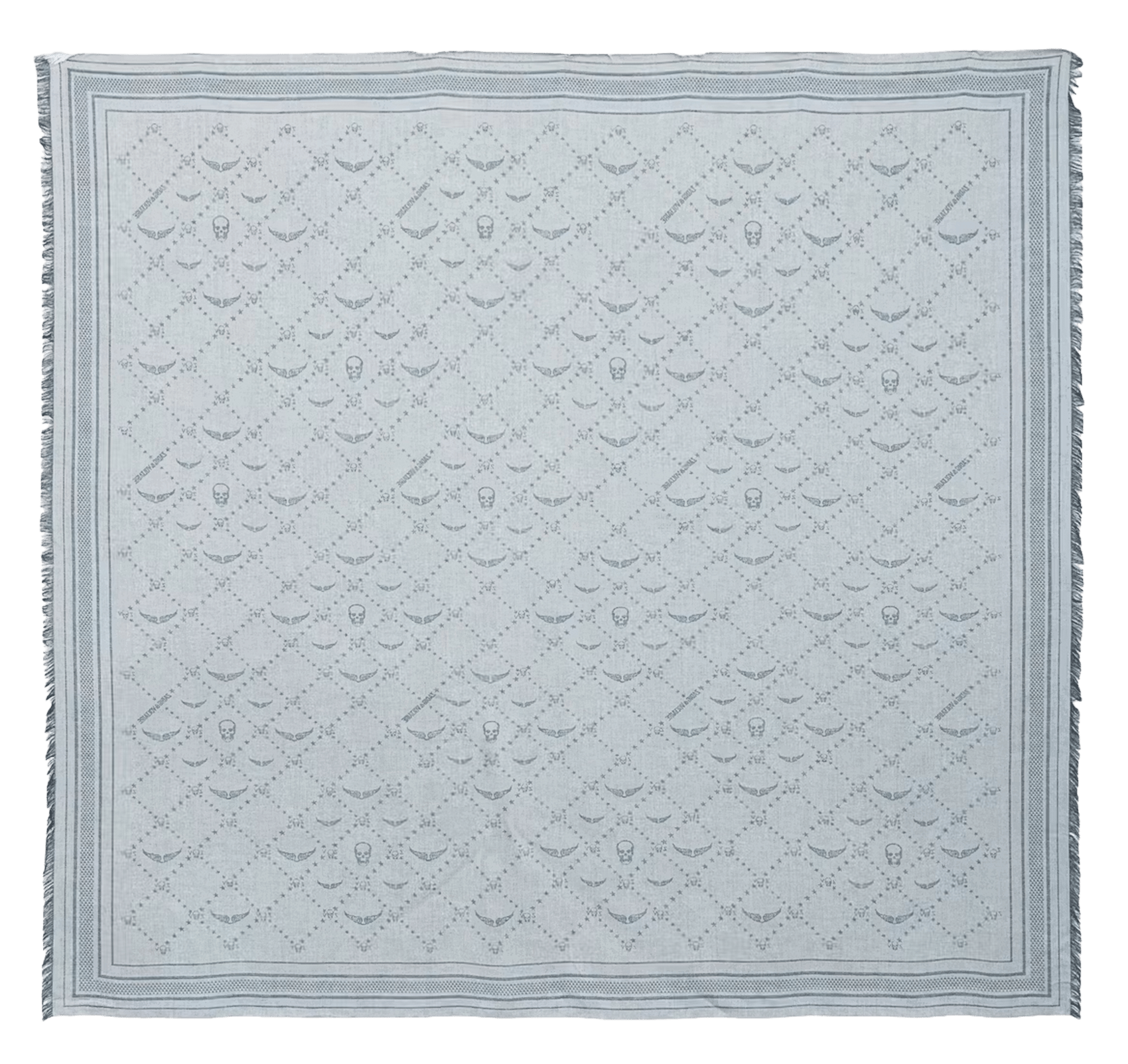 Foulard en jacquard imprimé liz ZADIG&VOLTAIRE Bleu