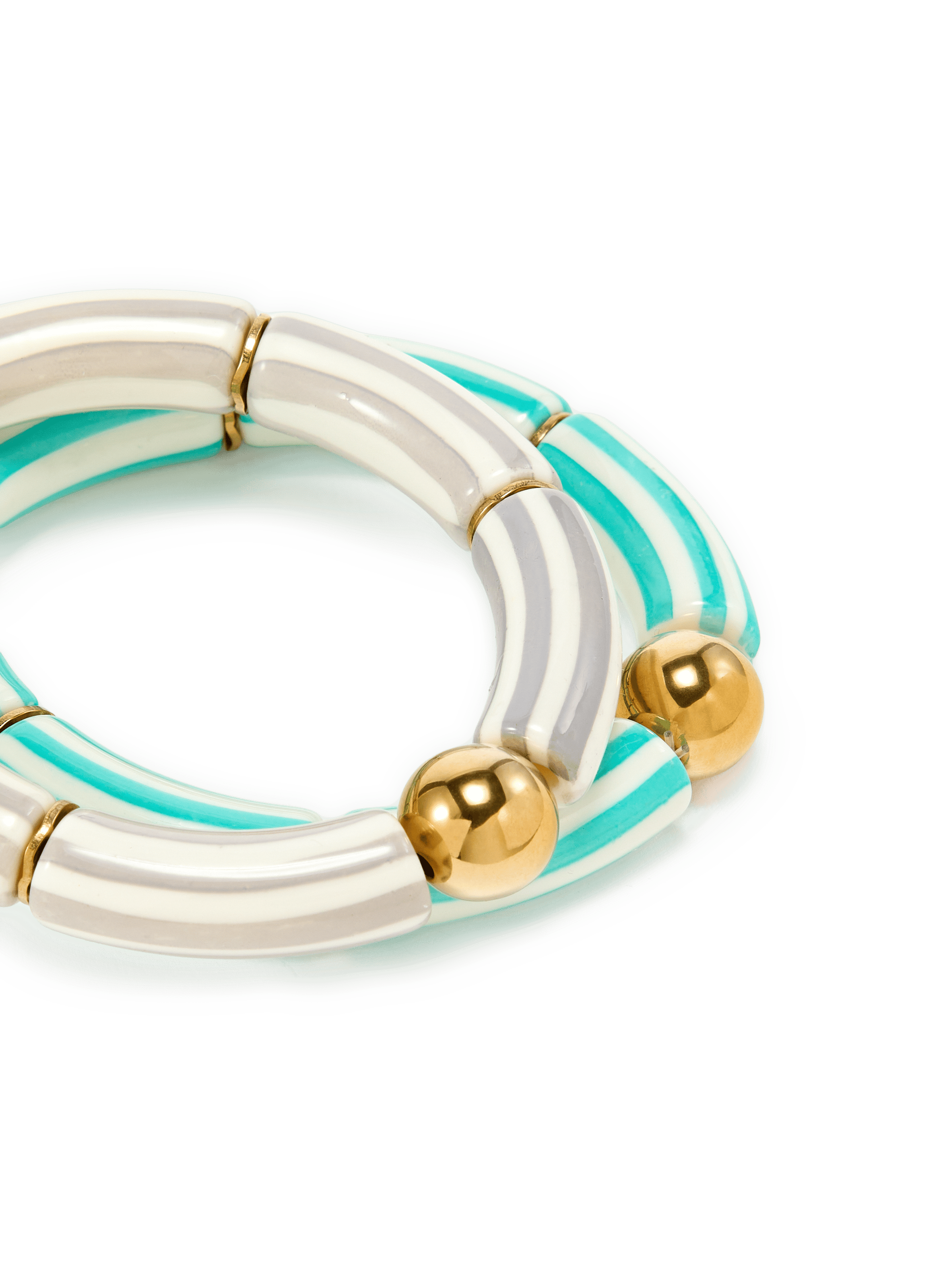 Lot de 2 bracelets à rayures AU PRINTEMPS PARIS Bleu