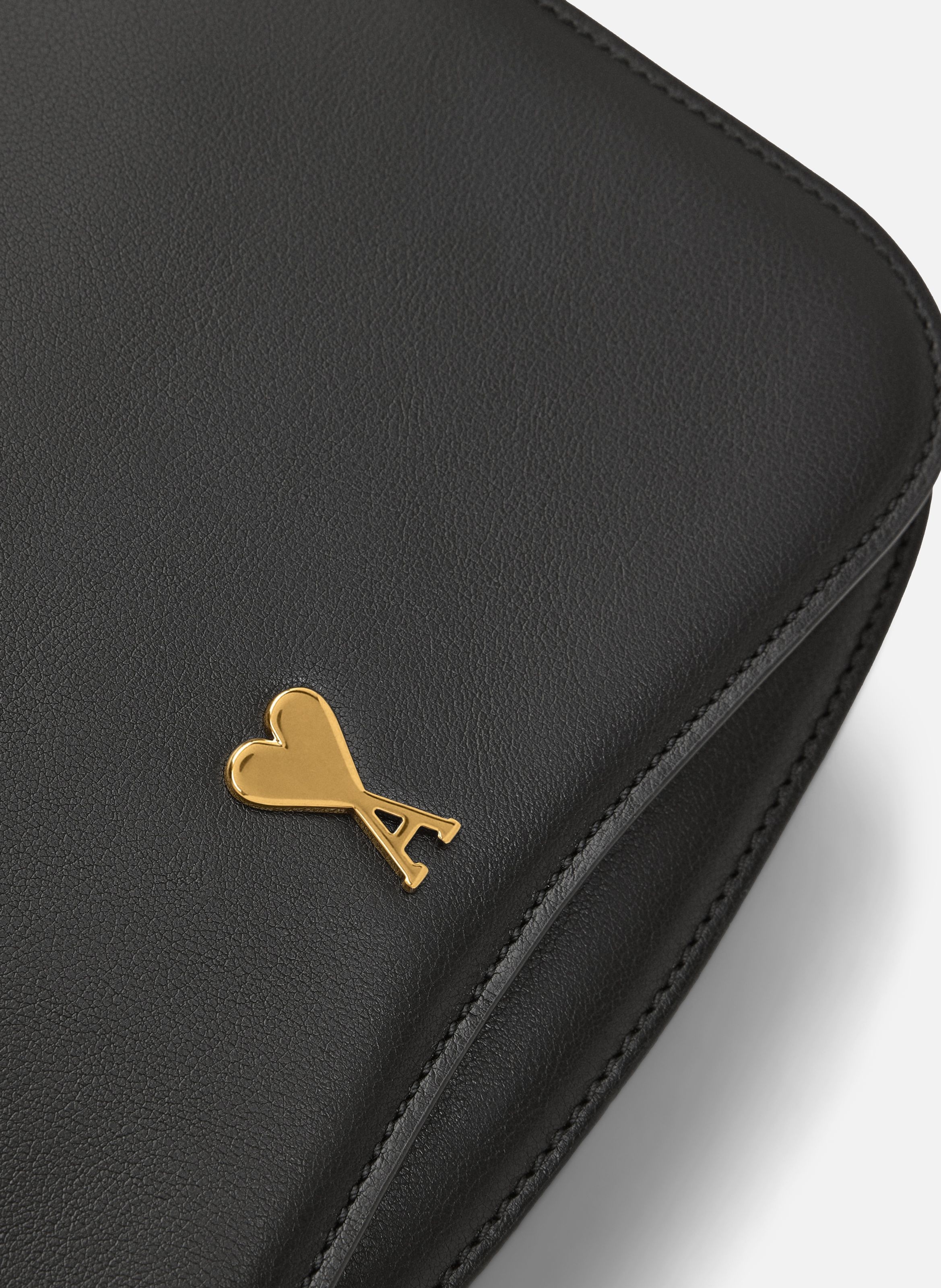 Sac paris paris unisexe en cuir de vachette AMI PARIS Noir