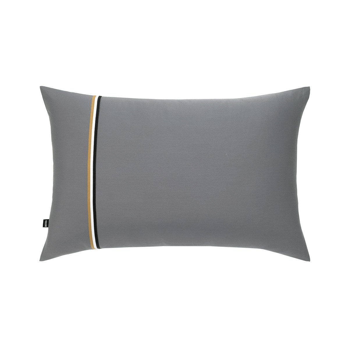 Taie d'oreiller en satin de coton, b linea BOSS HOME Gris