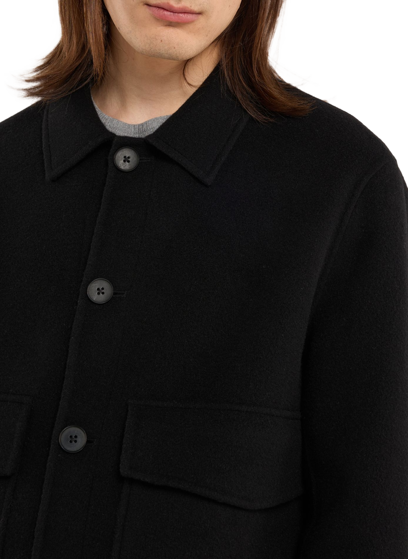 Veste Emy en laine  SAISON 1865 Noir