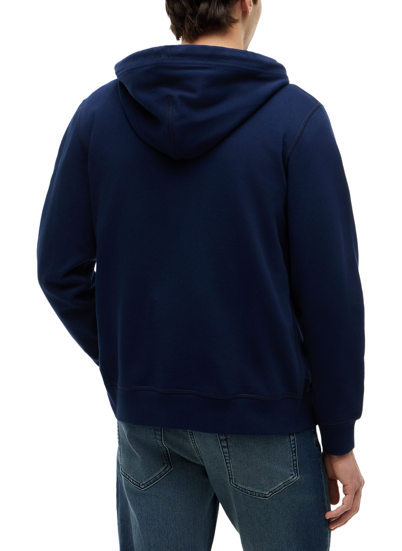 Straight cotton hoodie TOMMY HILFIGER Blue