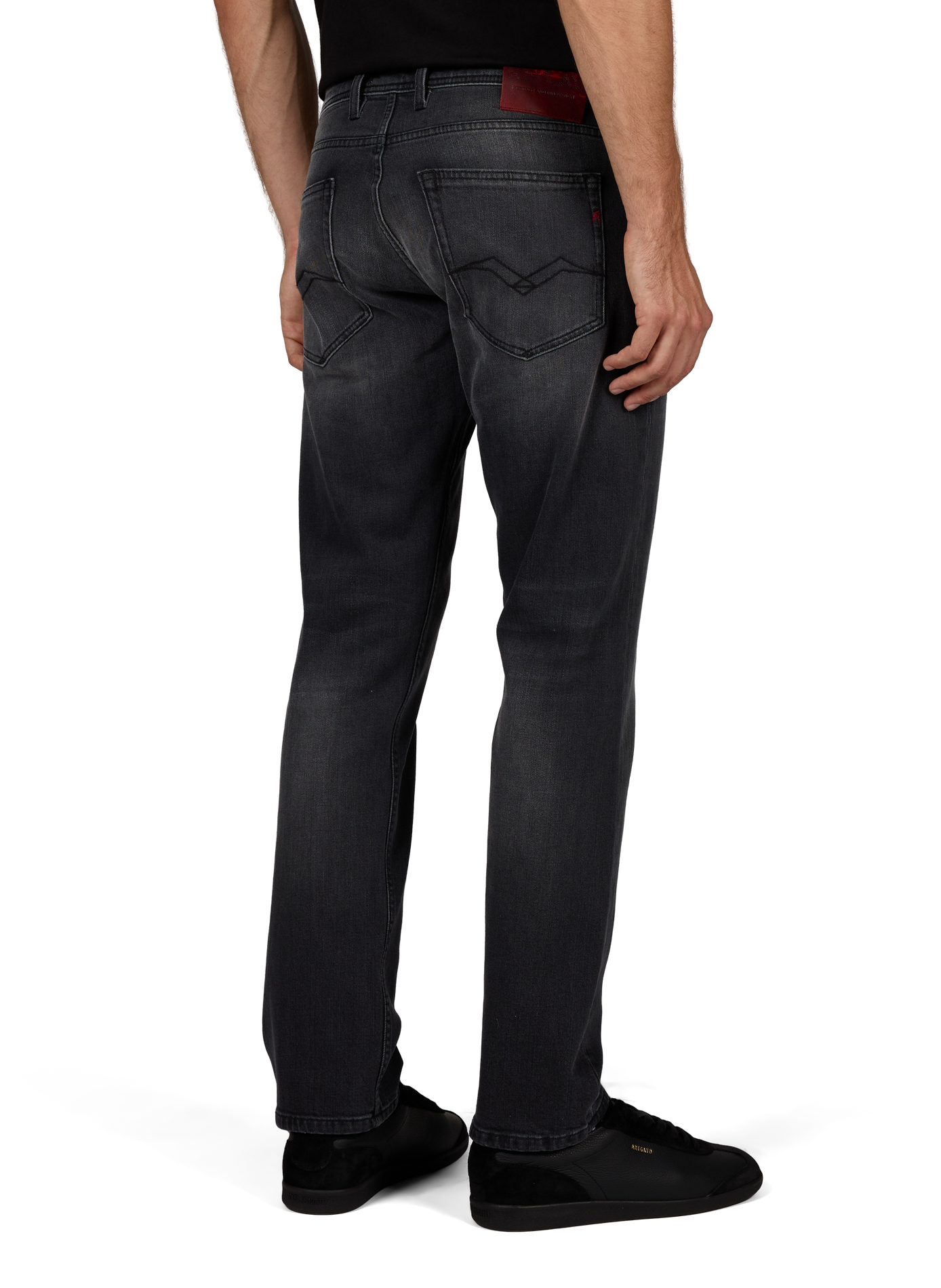 Grover straight fit jeans in blended cotton REPLAY Grey