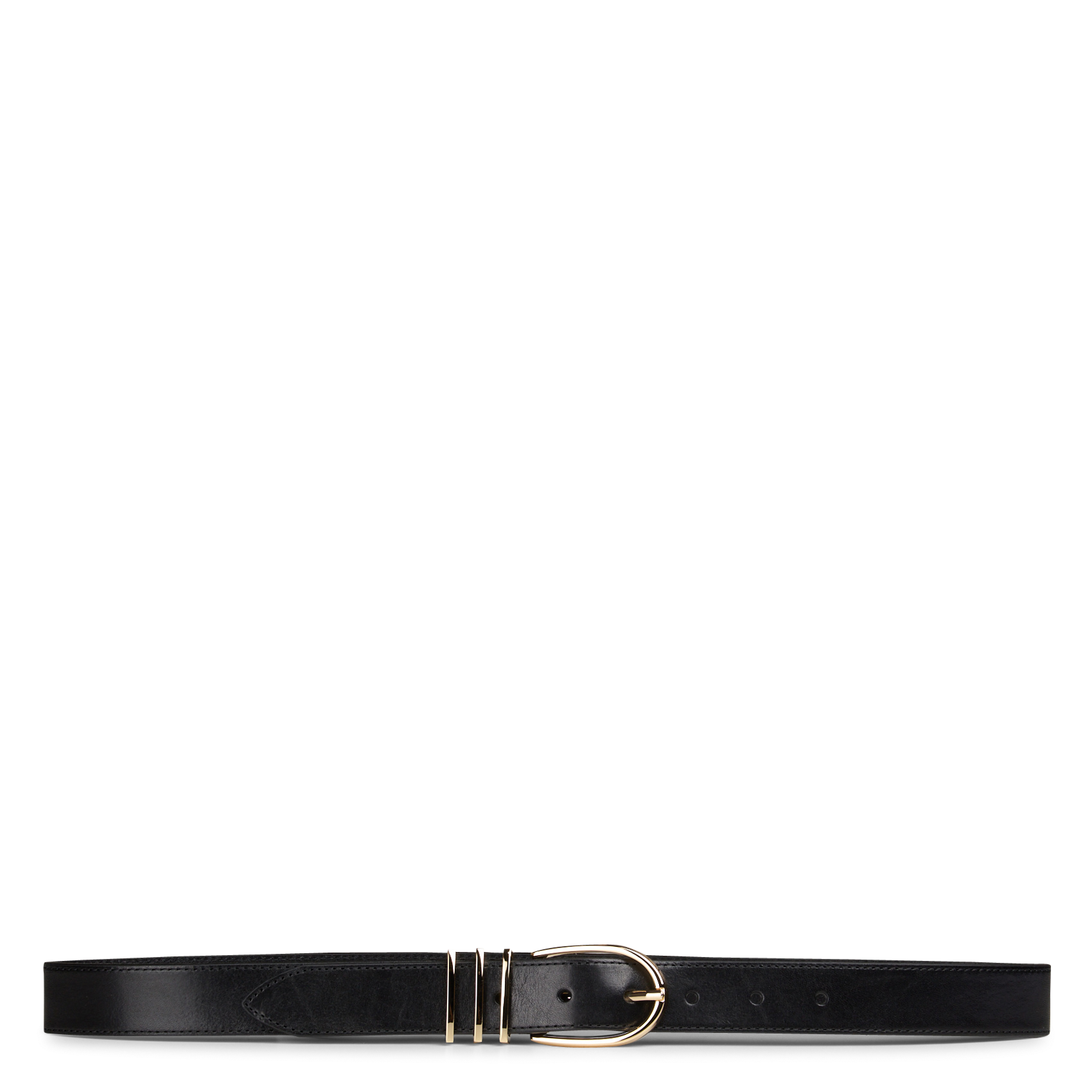 Ceinture en cuir john MAISON 123 Noir