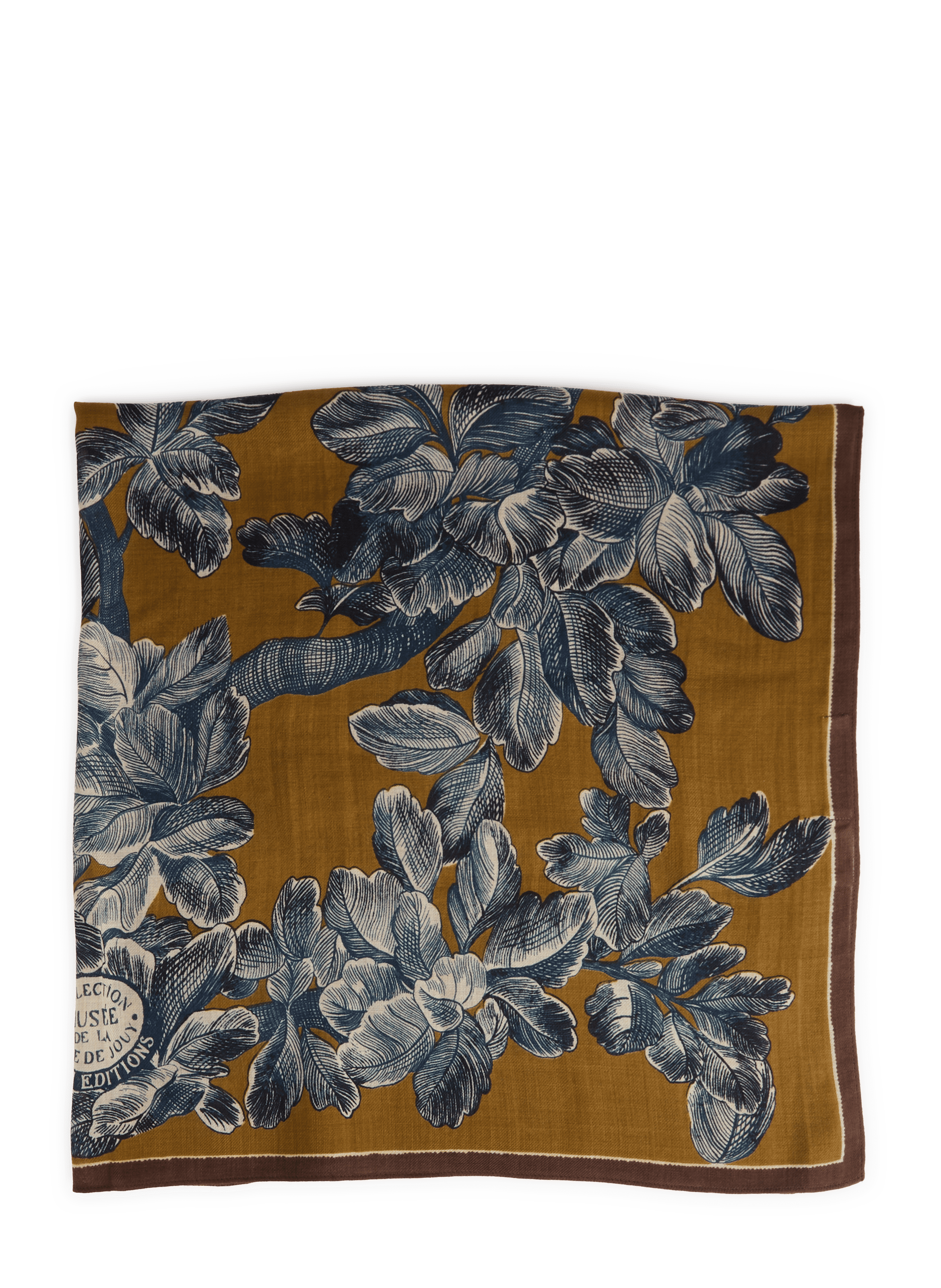 Printed wool ARBORIS scarf INOUI EDITIONS Golden