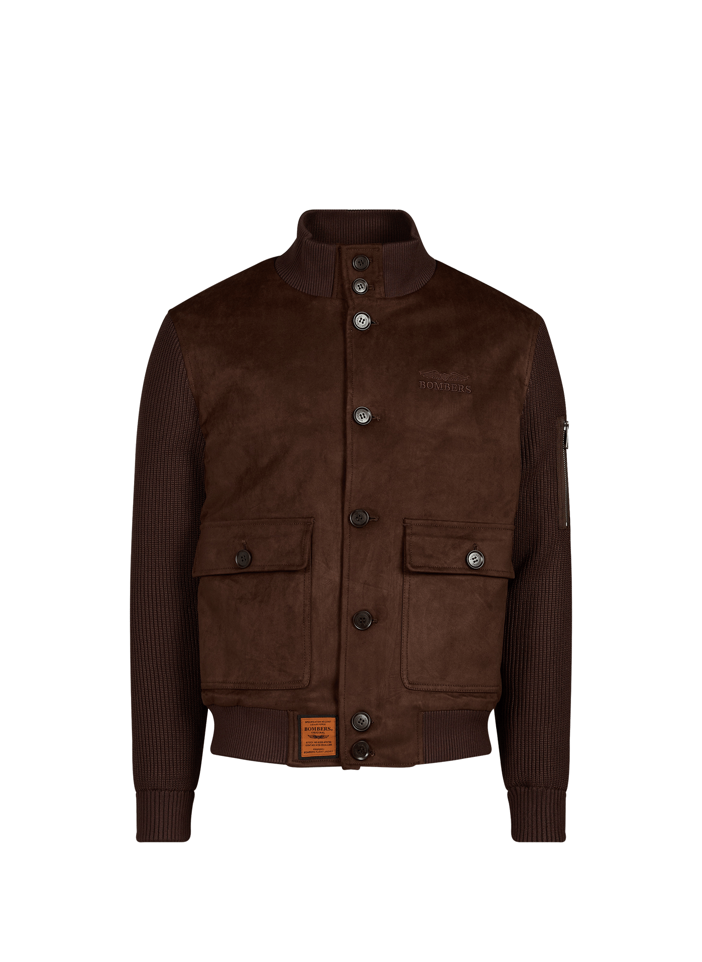 Bombers Ashfield à col montant bi-matière BOMBERS ORIGINAL Marron