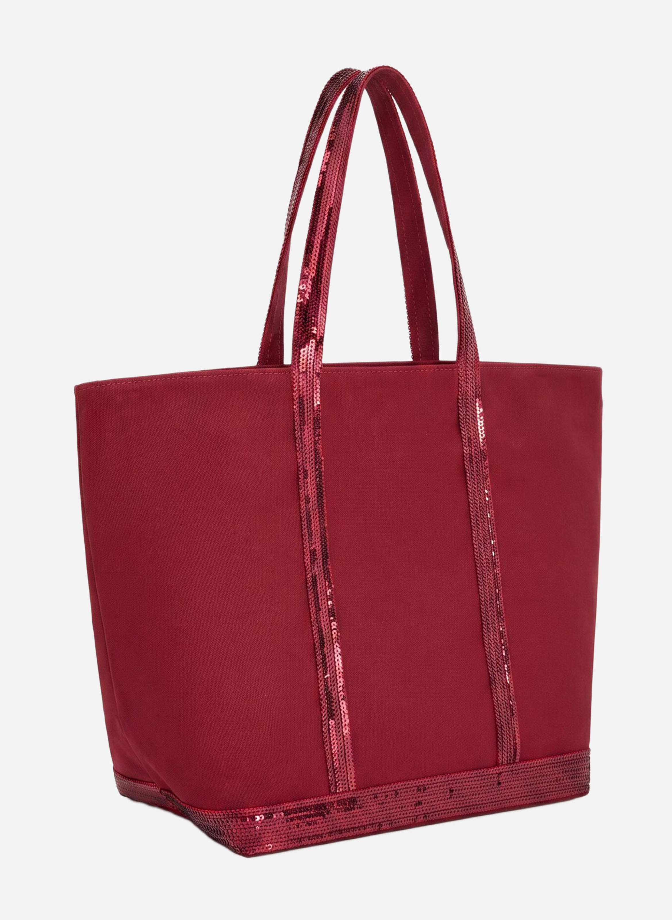 Cabas l en toile VANESSA BRUNO Rouge