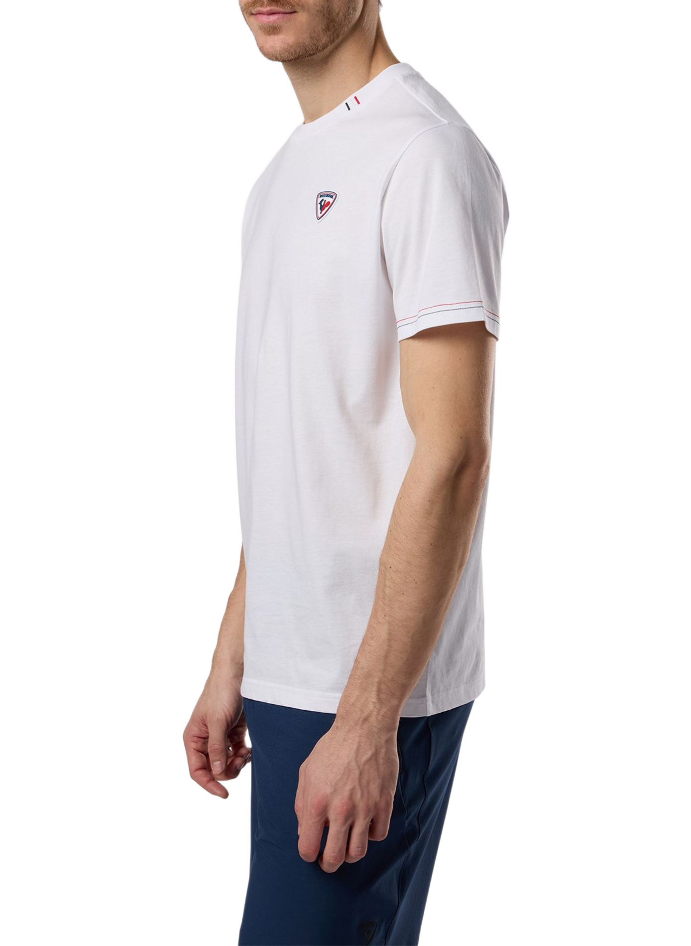 T-shirt droit col rond en coton ROSSIGNOL Weiss