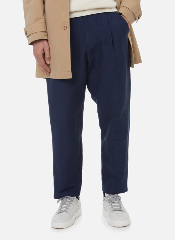 Renato cotton and linen-blend trousers A.P.C.