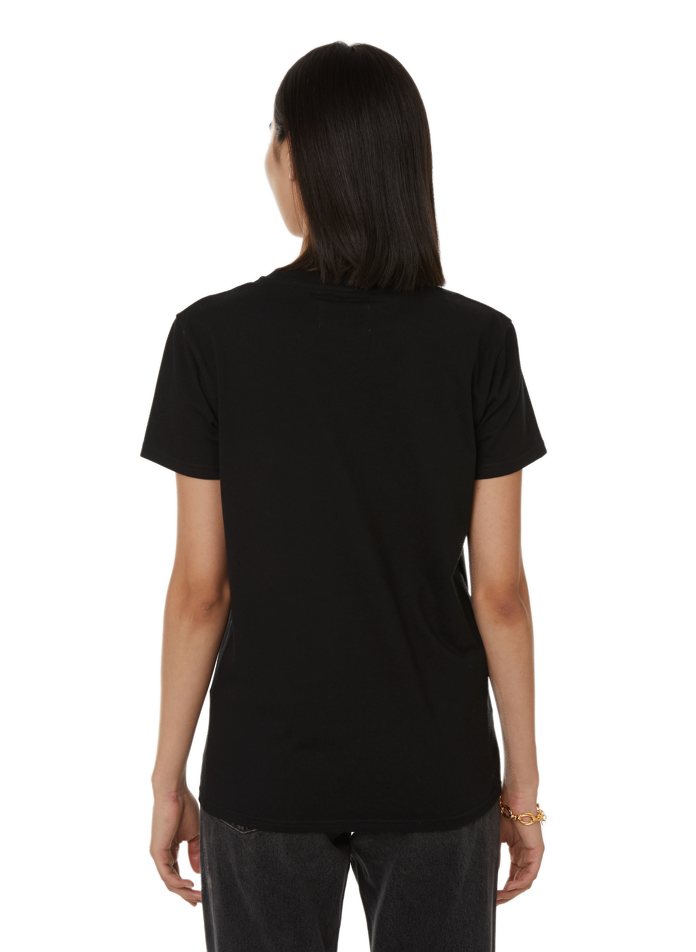 T-shirt à inscription brodée SAISON 1865 Noir