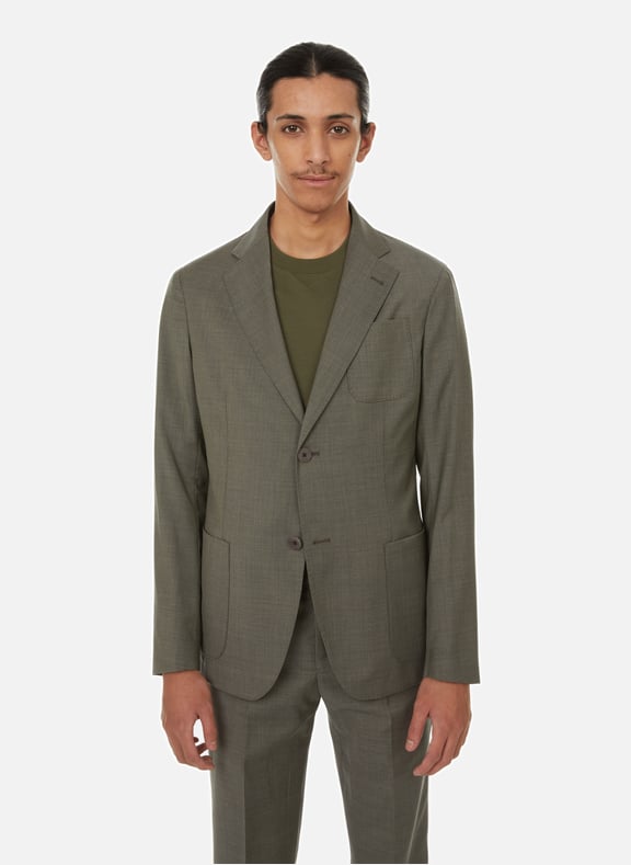 Green armani suit best sale