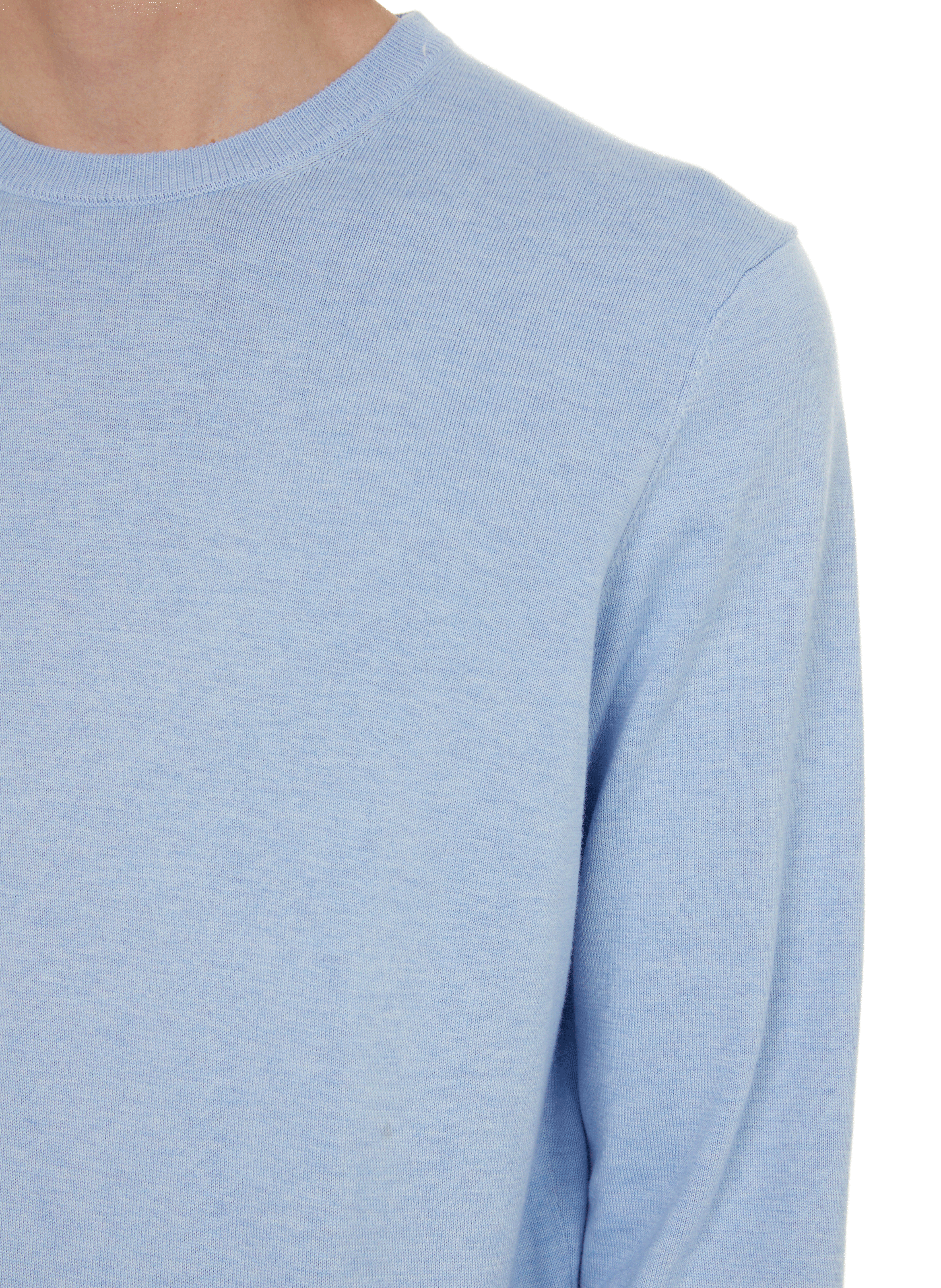 Pull en coton et soie FACONNABLE Bleu