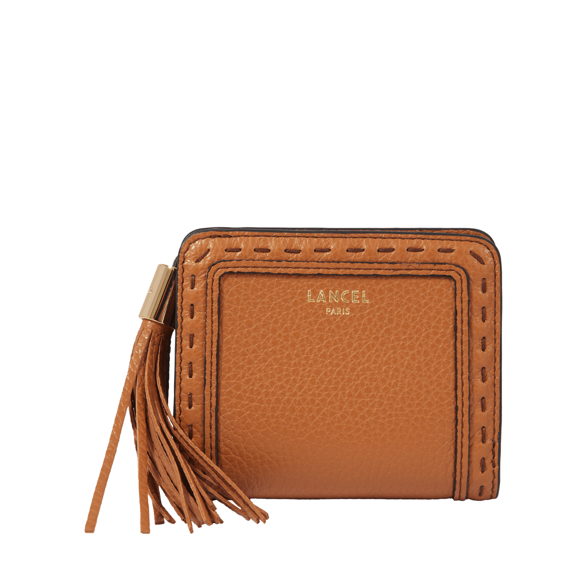 Portefeuille compact medium zippé - premier flirt LANCEL Marron
