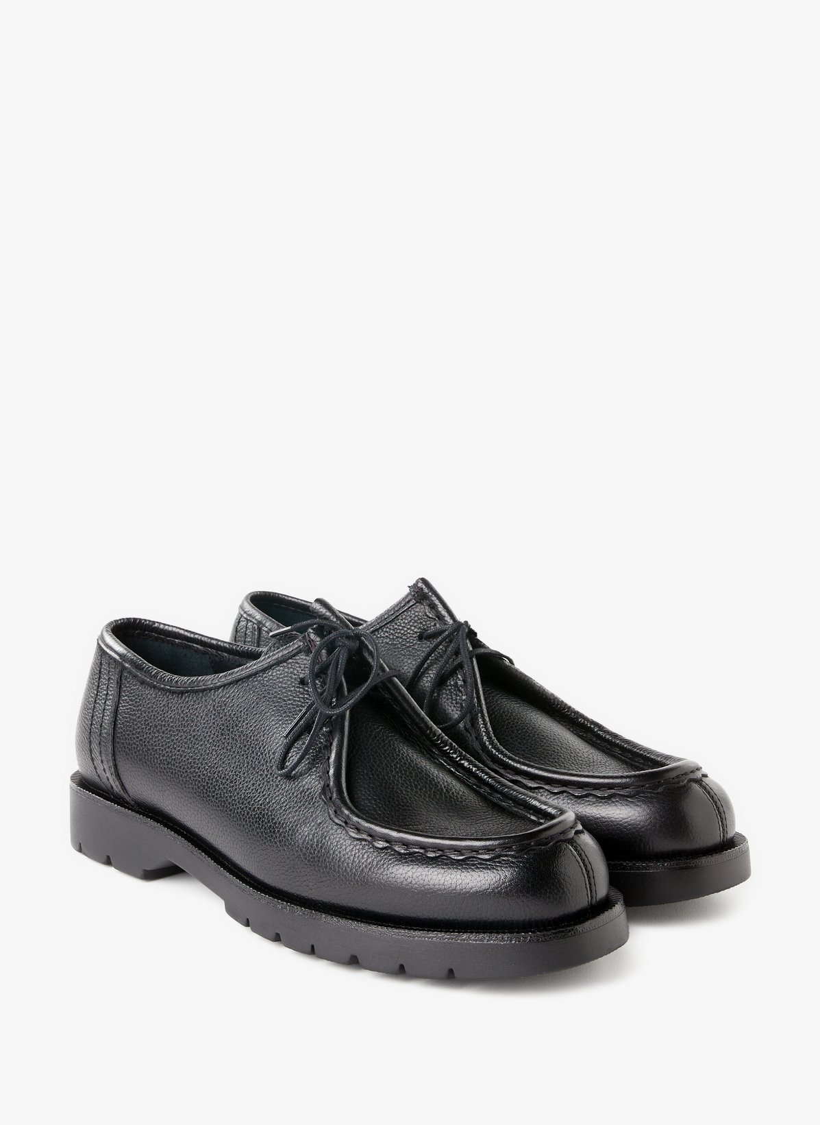Kleman Derbies Avec Lacets En Cuir In Black